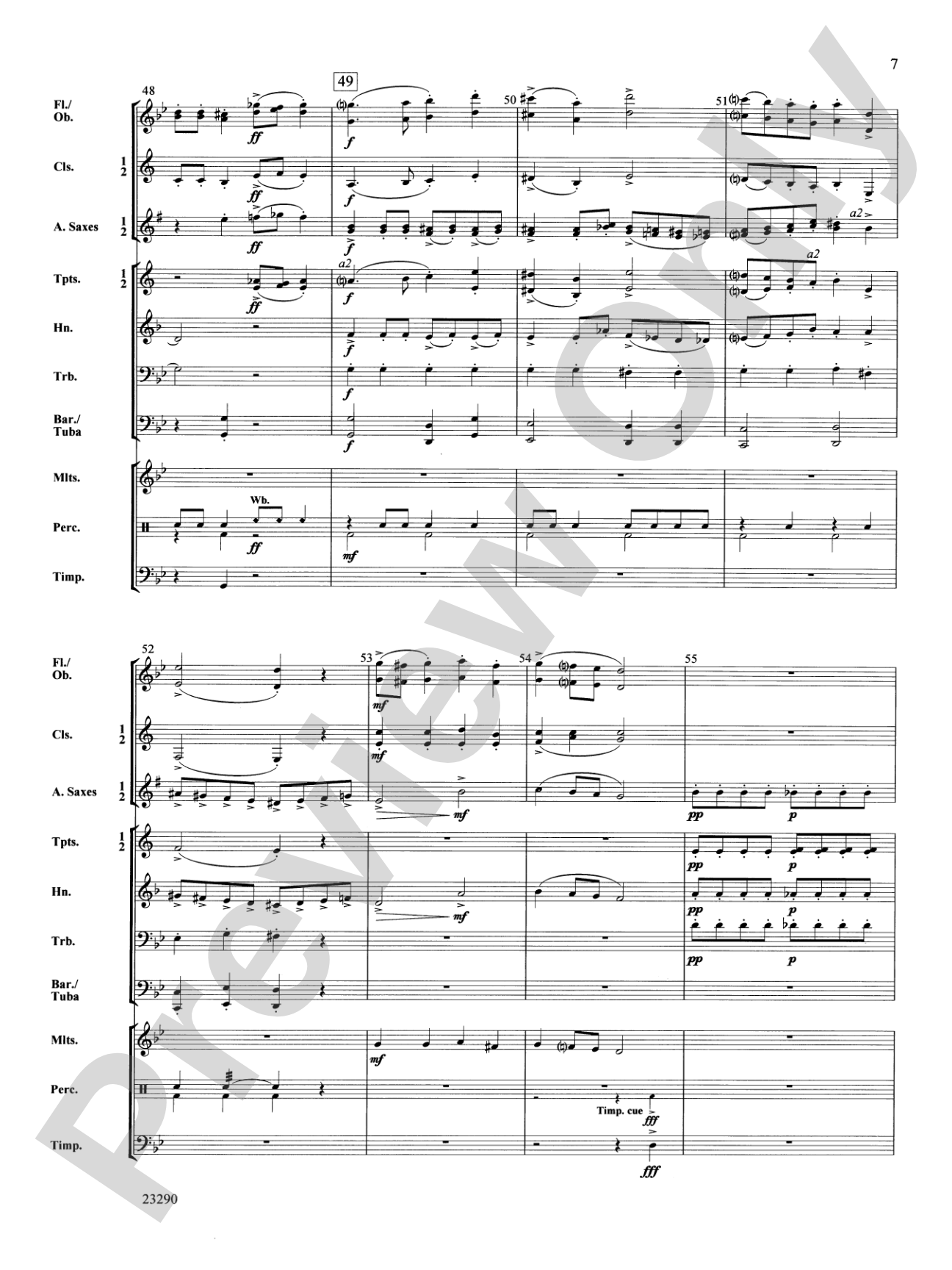 The Monster Under the Bed: Concert Band Conductor Score & Parts