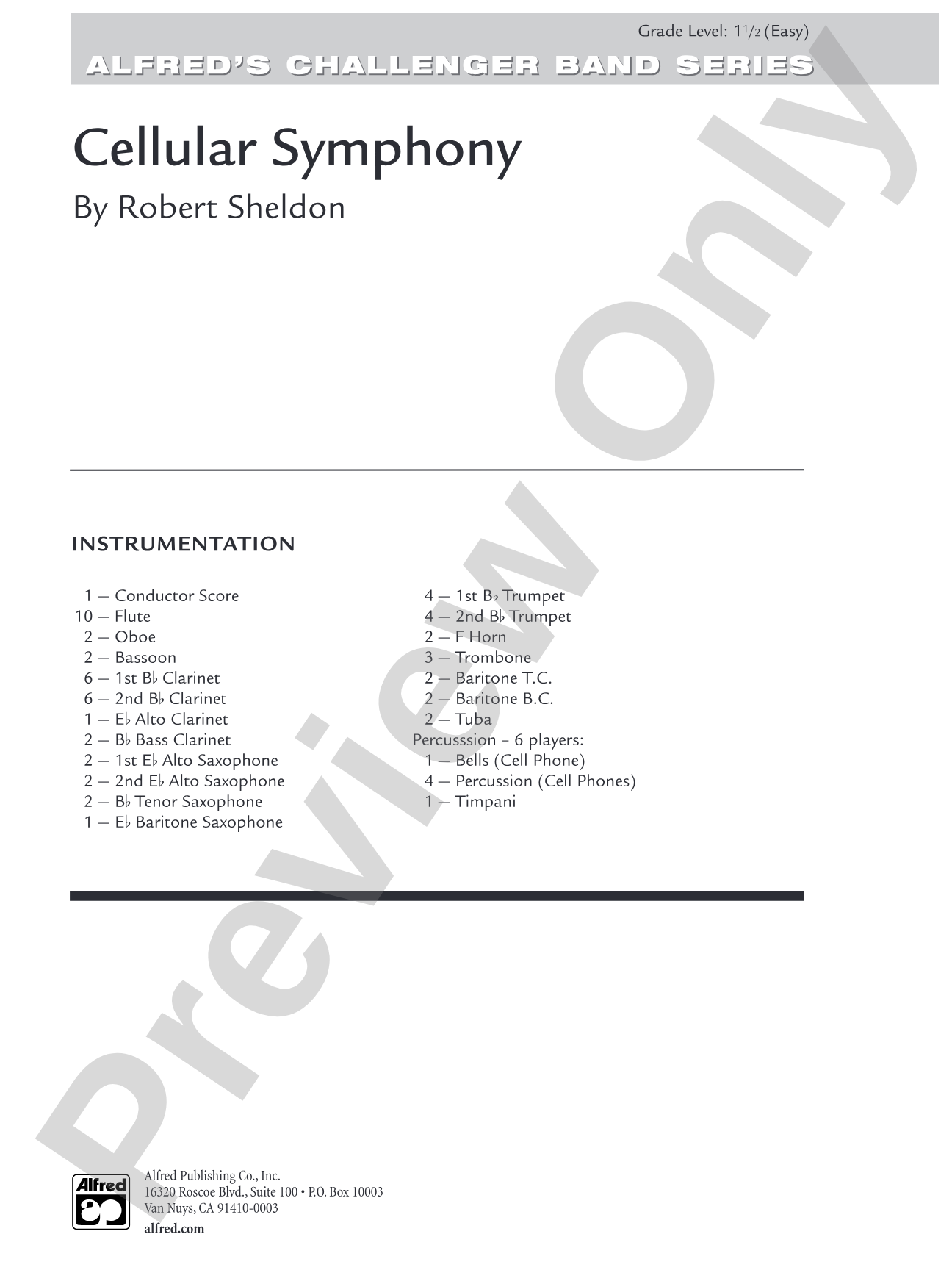 Cellular Symphony: Concert Band Conductor Score & Parts