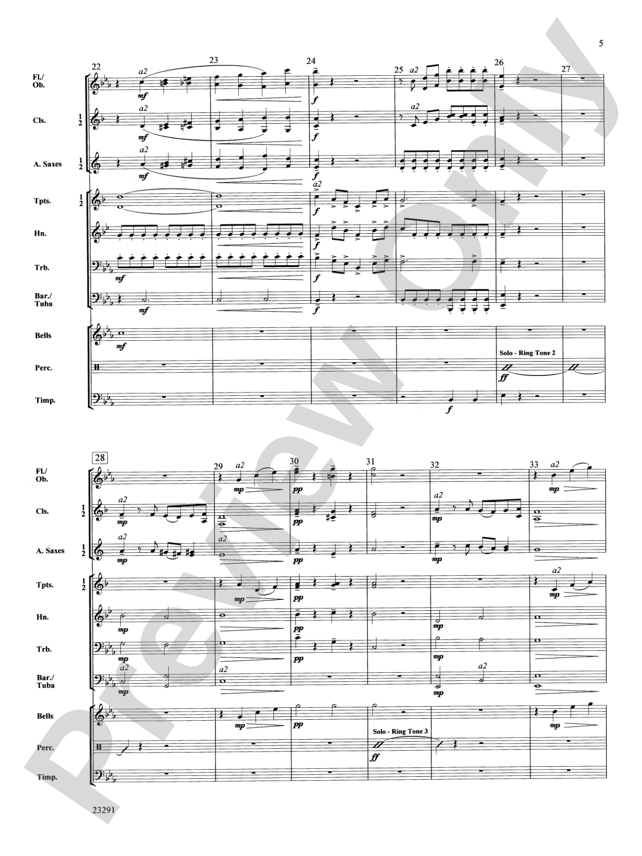Cellular Symphony: Concert Band Conductor Score & Parts