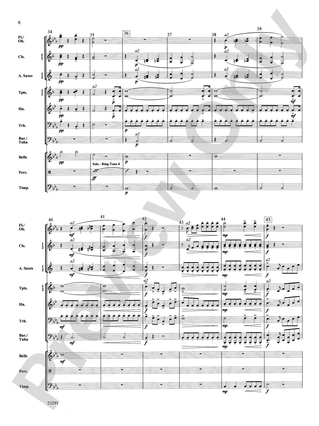 Cellular Symphony: Concert Band Conductor Score & Parts