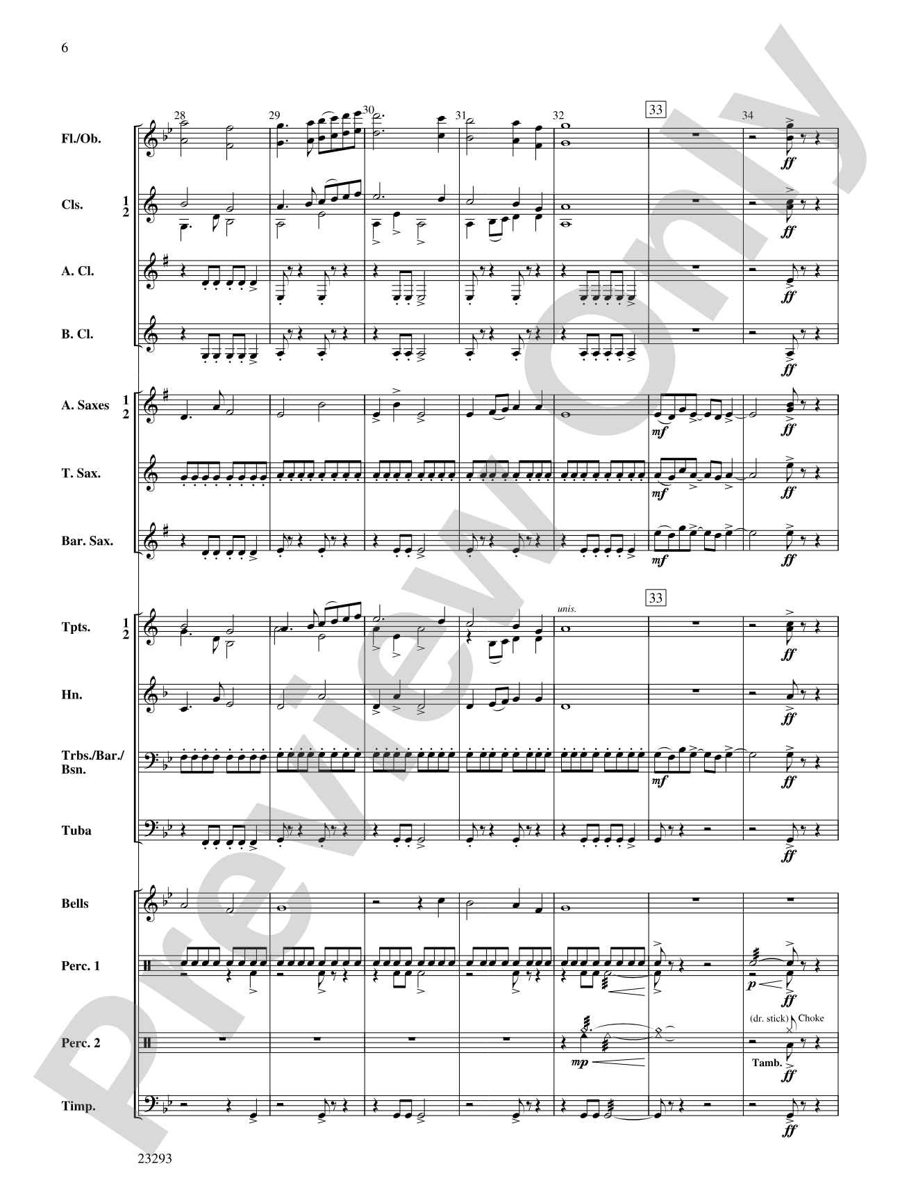 ... when full moon's light: Concert Band Conductor Score & Parts