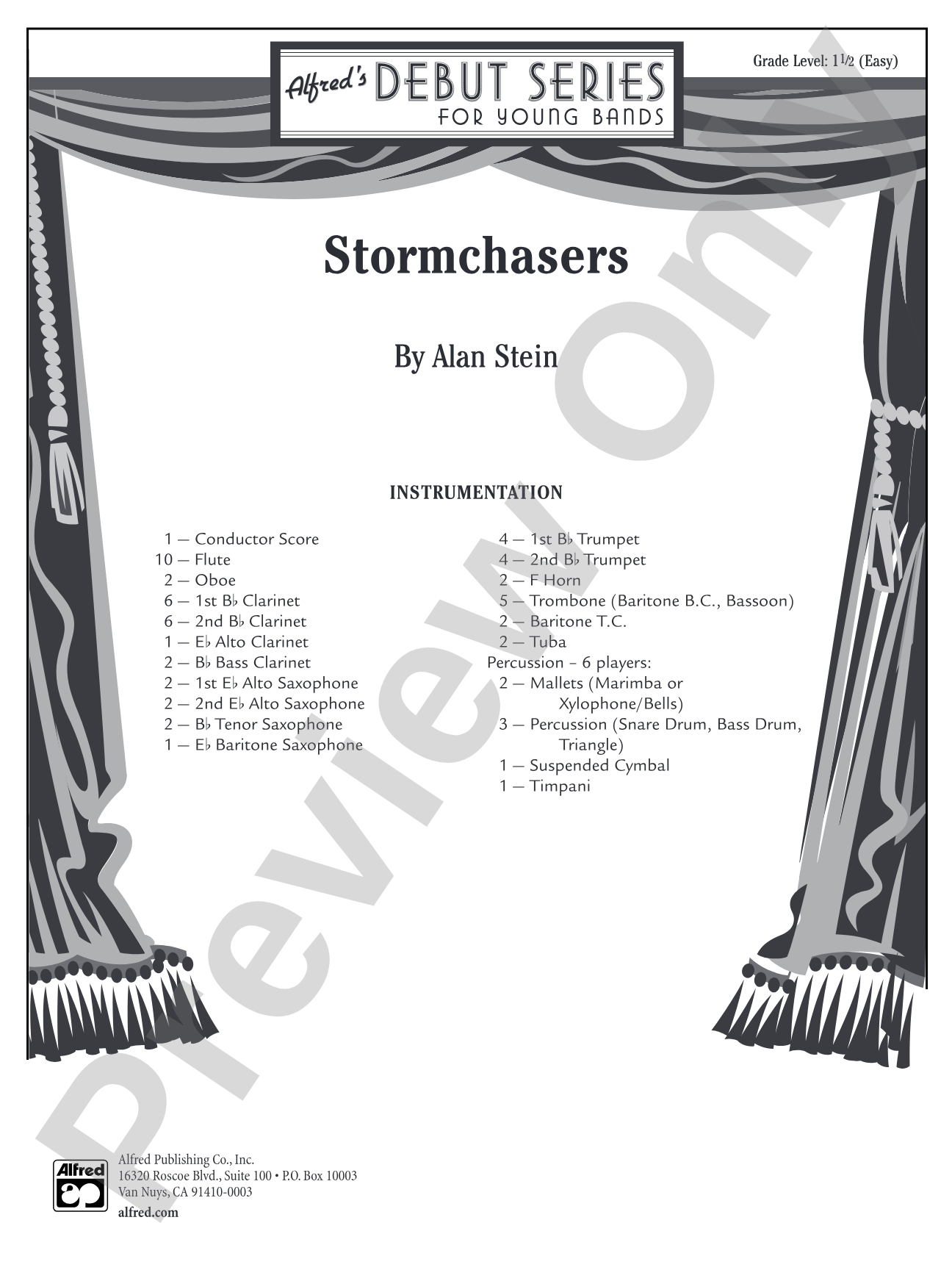 Stormchasers: Concert Band Conductor Score & Parts