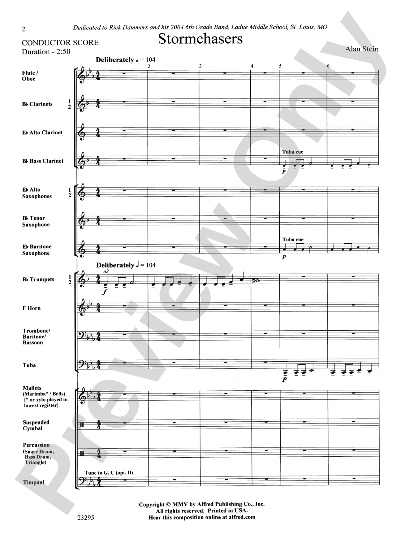 Stormchasers: Concert Band Conductor Score & Parts