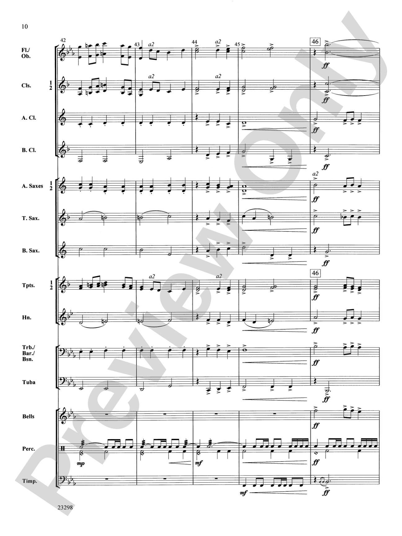 March Mixolydian: Concert Band Conductor Score & Parts