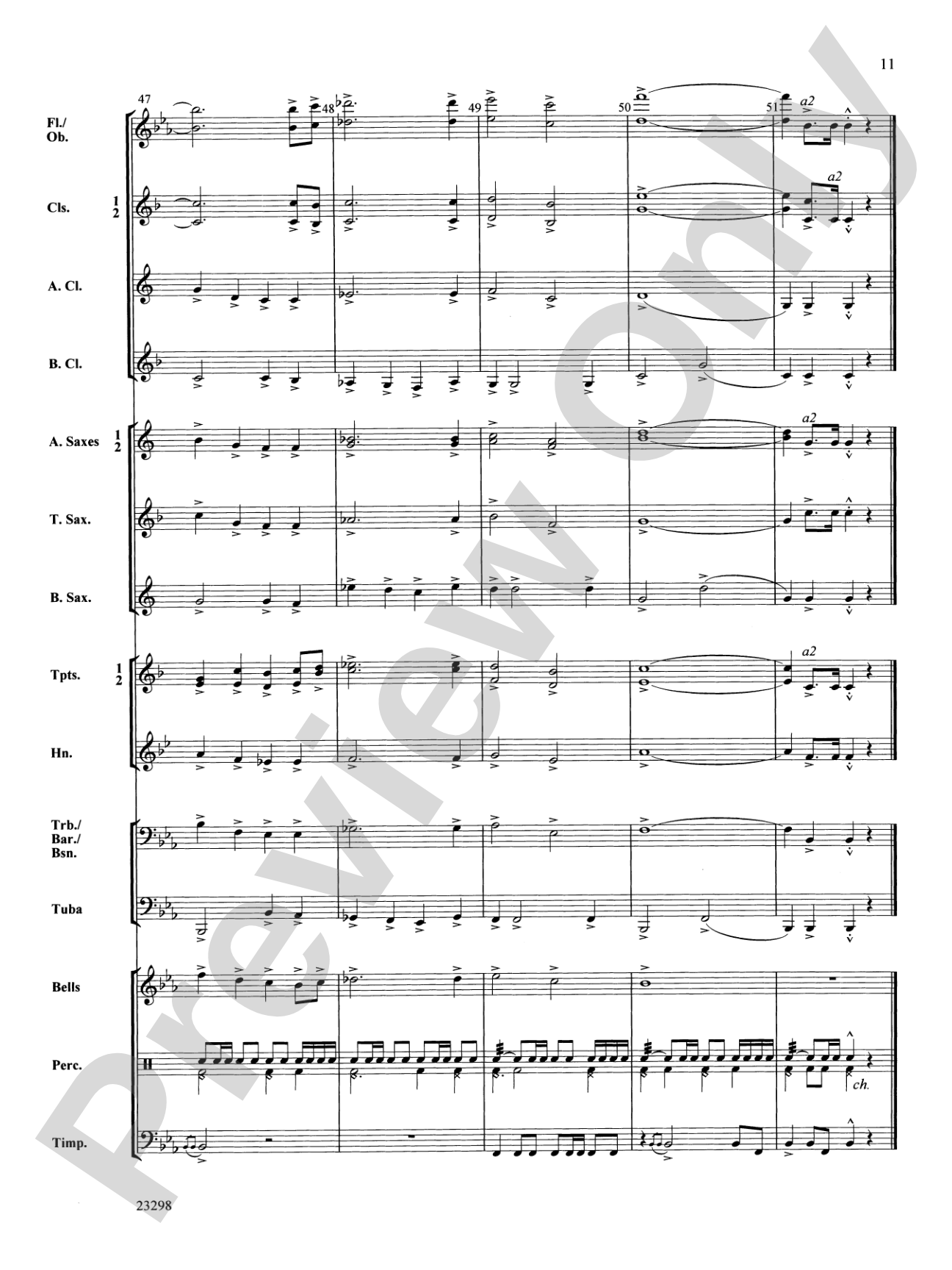 March Mixolydian: Concert Band Conductor Score & Parts