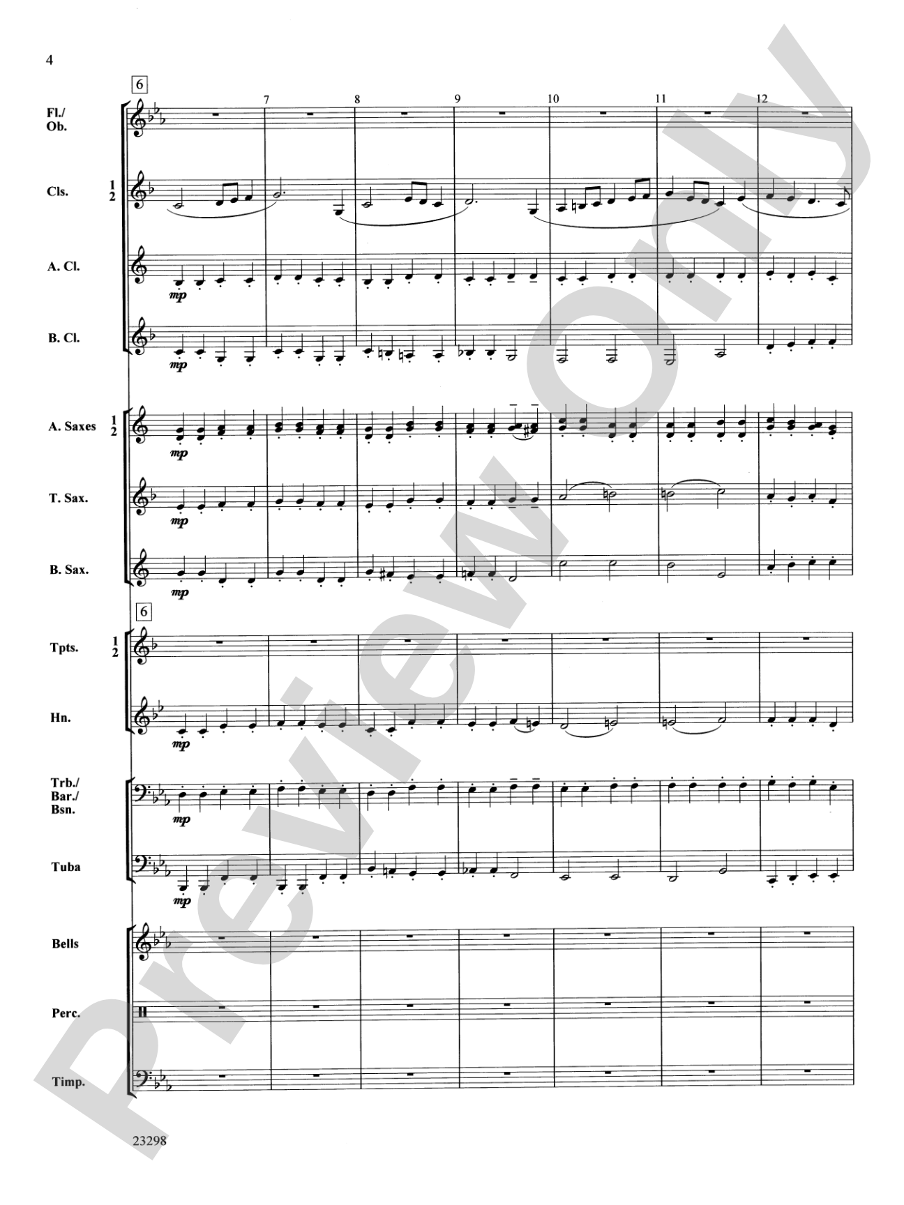 March Mixolydian: Concert Band Conductor Score & Parts