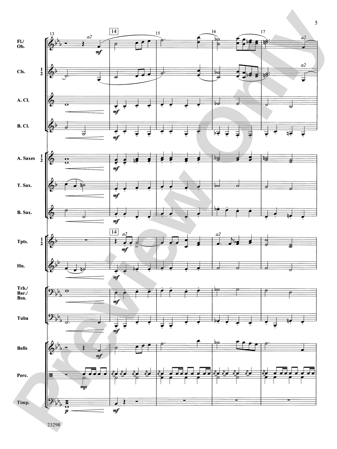 March Mixolydian: Concert Band Conductor Score & Parts