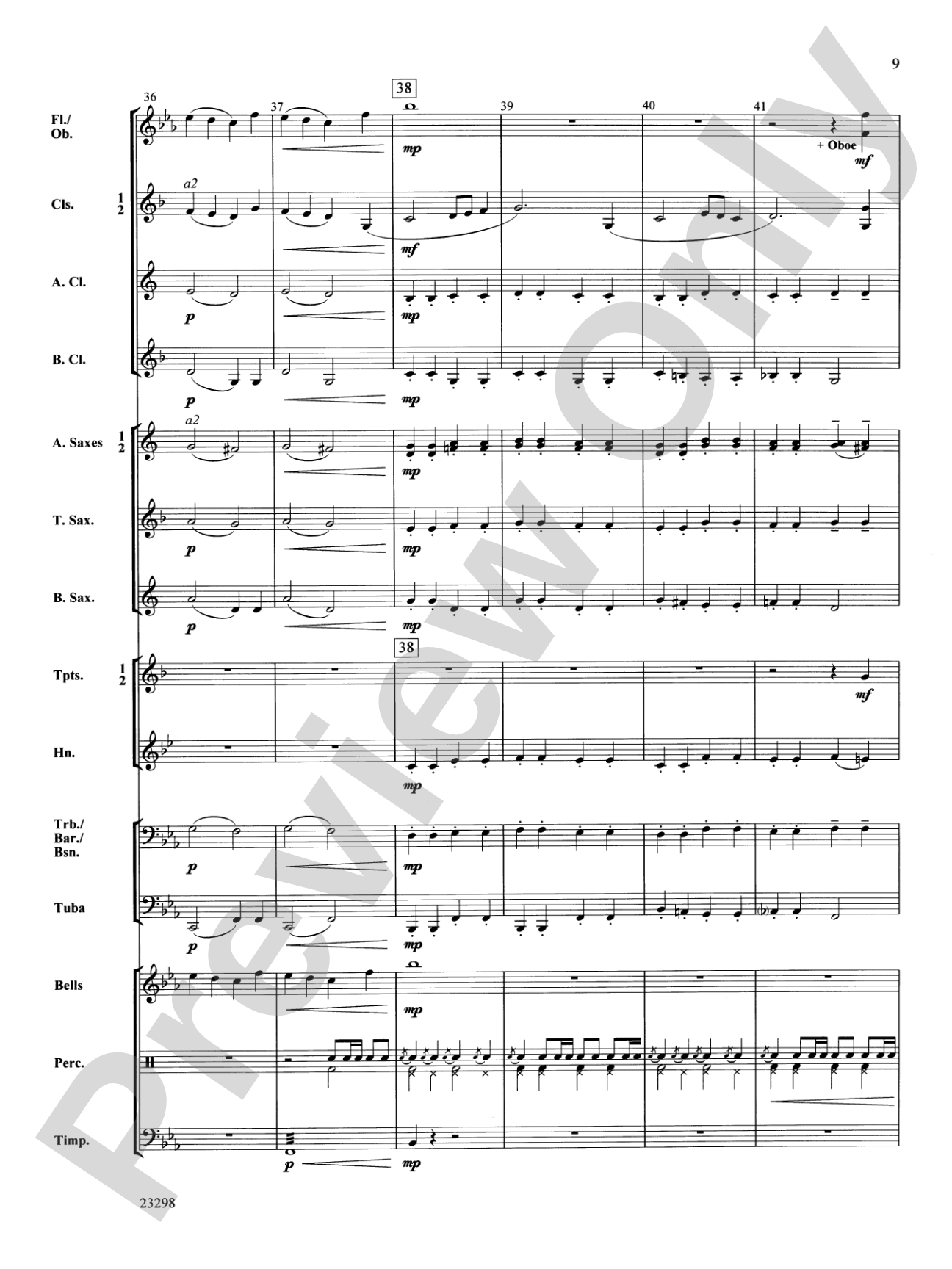 March Mixolydian: Concert Band Conductor Score & Parts
