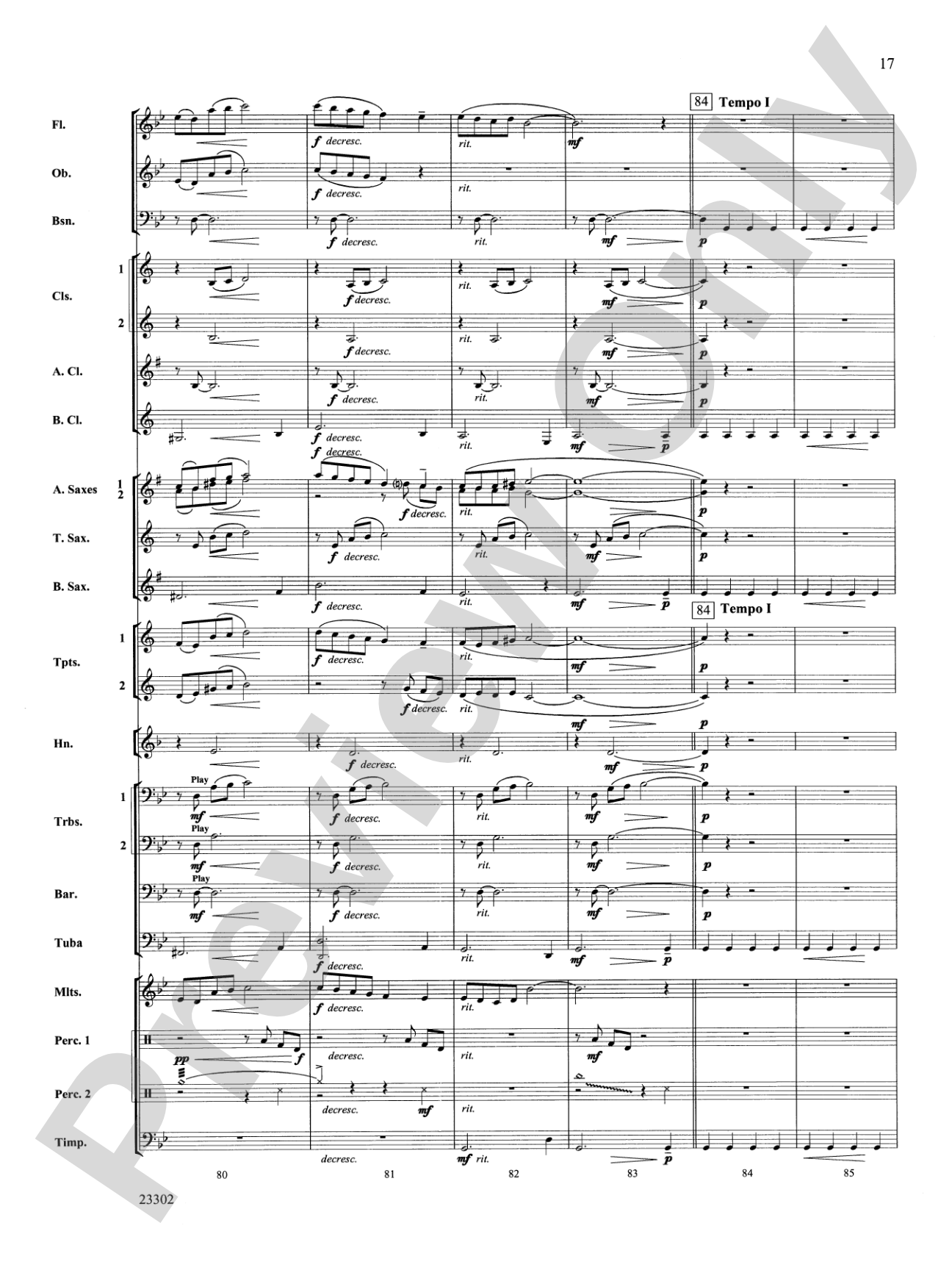 White Water Journey: Concert Band Conductor Score & Parts