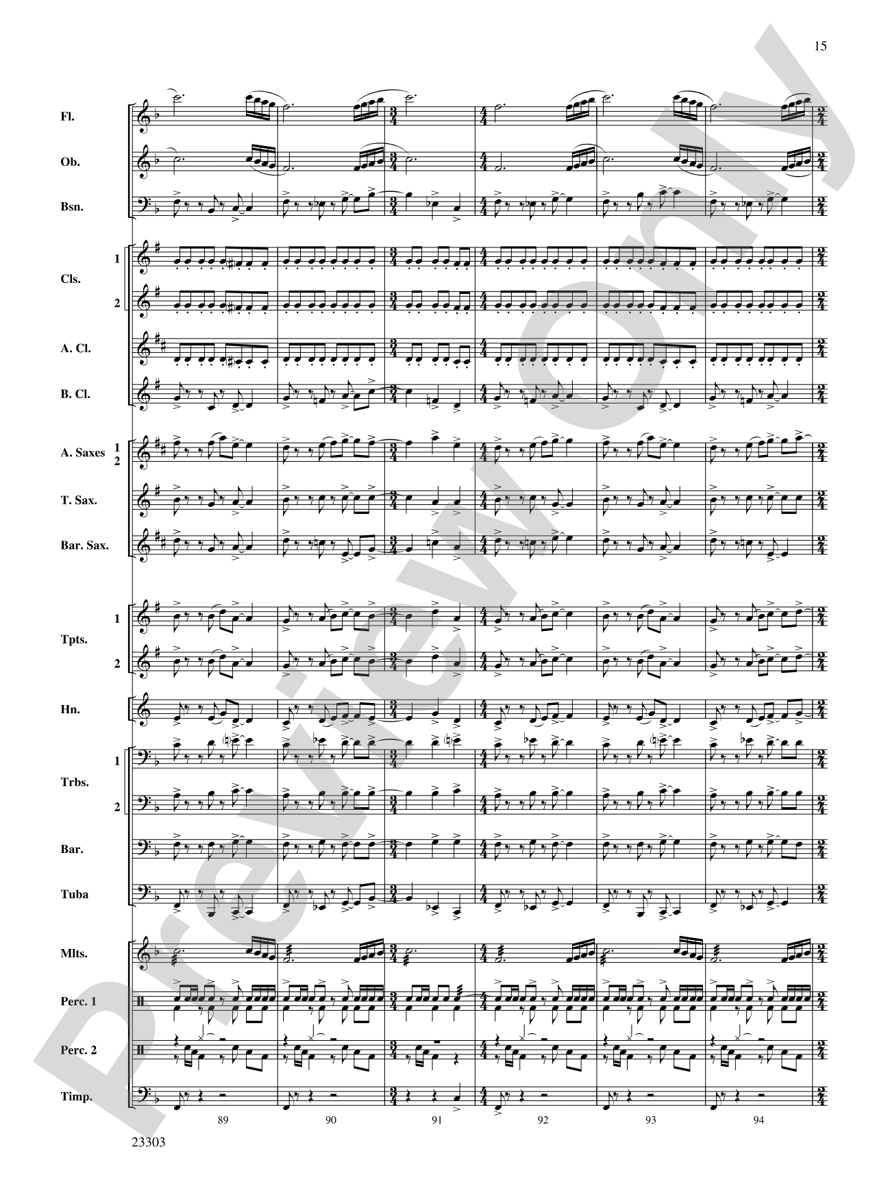 Chronos: Concert Band Conductor Score & Parts