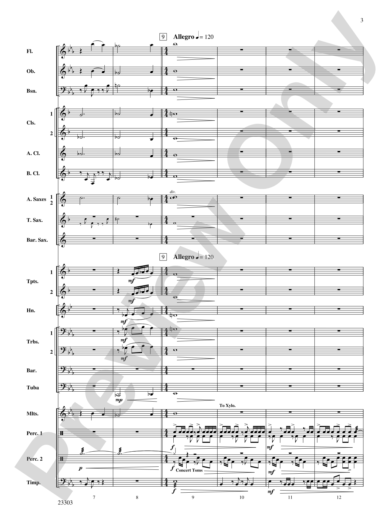 Chronos: Concert Band Conductor Score & Parts