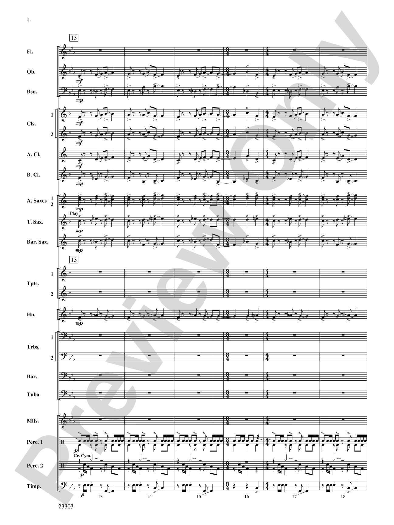 Chronos: Concert Band Conductor Score & Parts