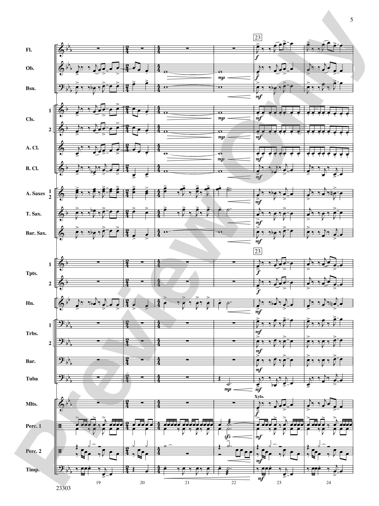 Chronos: Concert Band Conductor Score & Parts