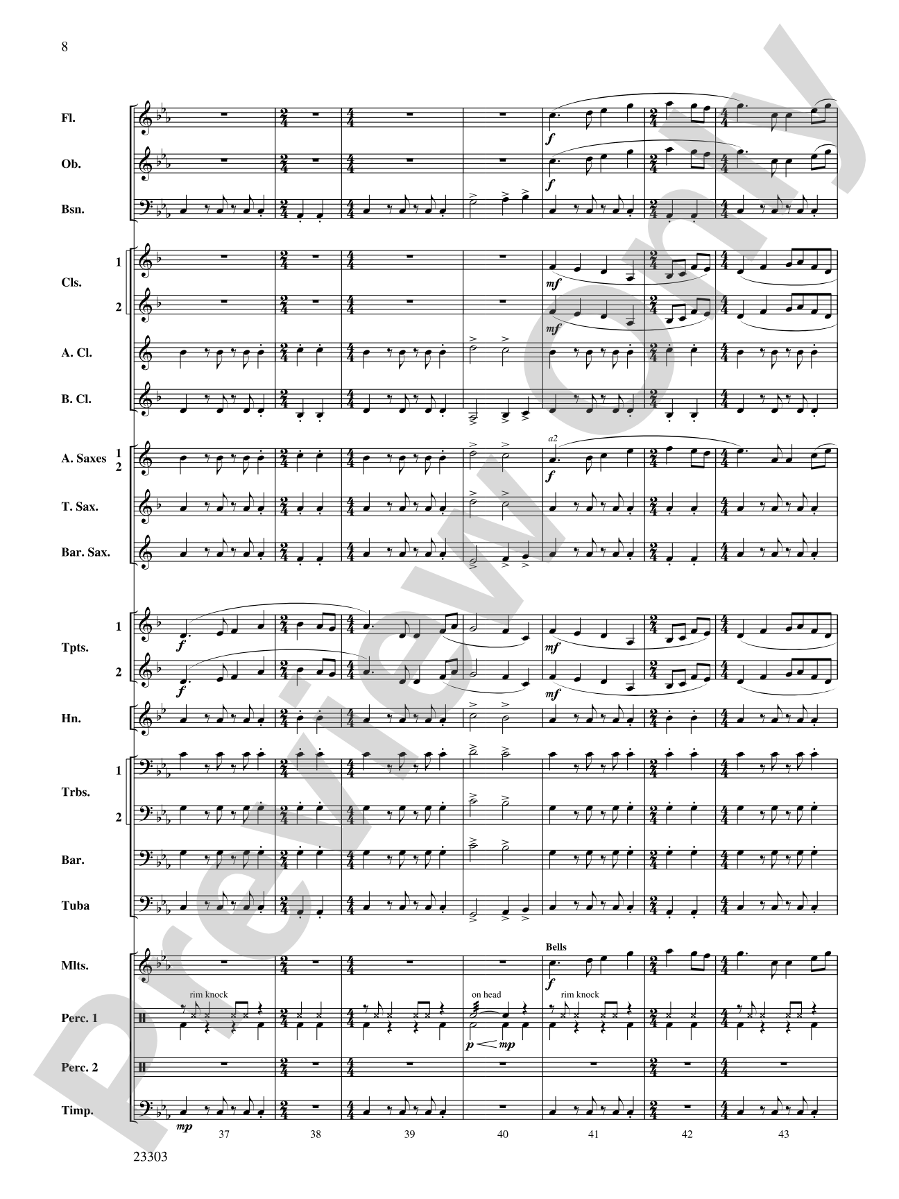 Chronos: Concert Band Conductor Score & Parts