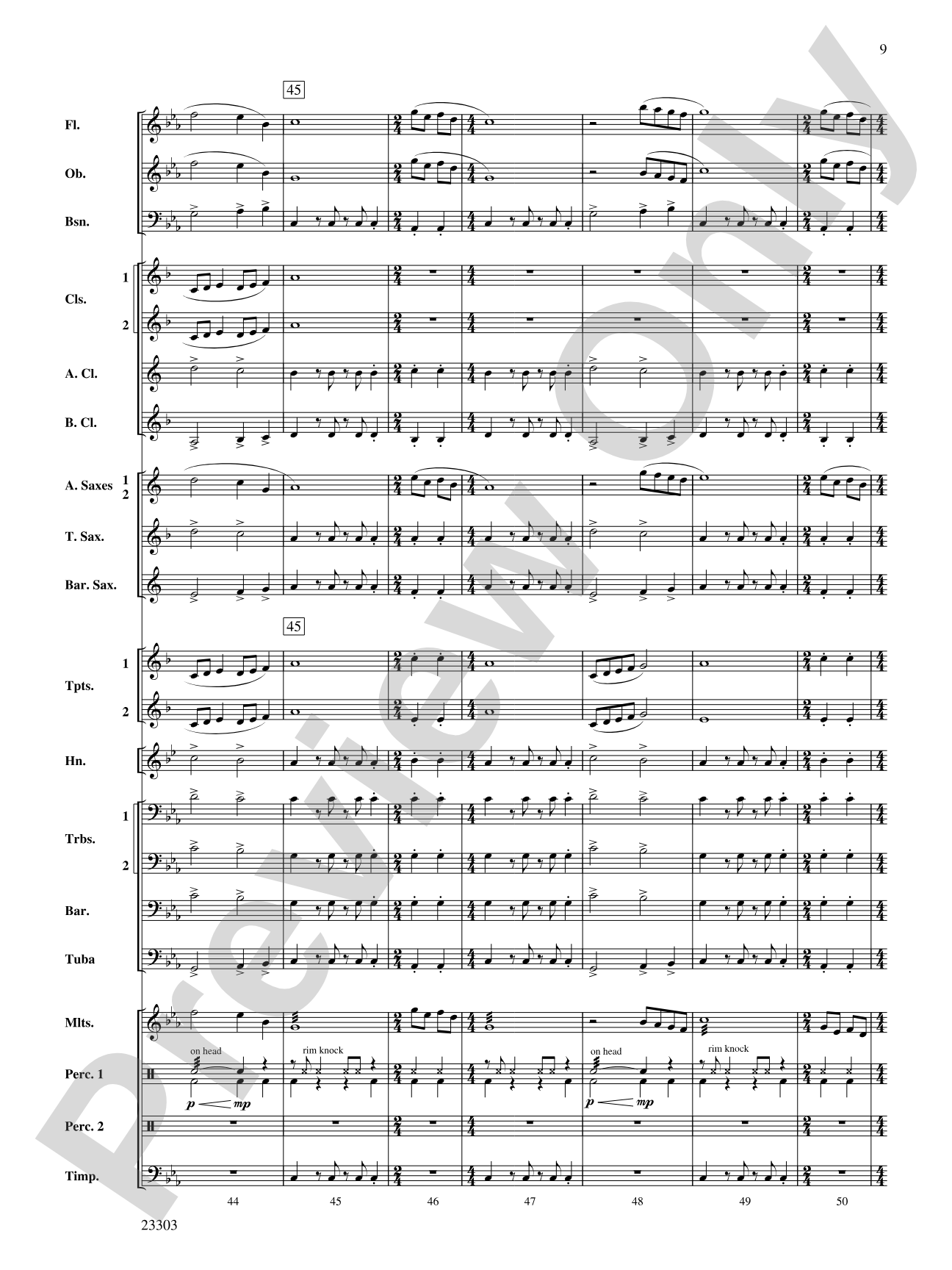 Chronos: Concert Band Conductor Score & Parts