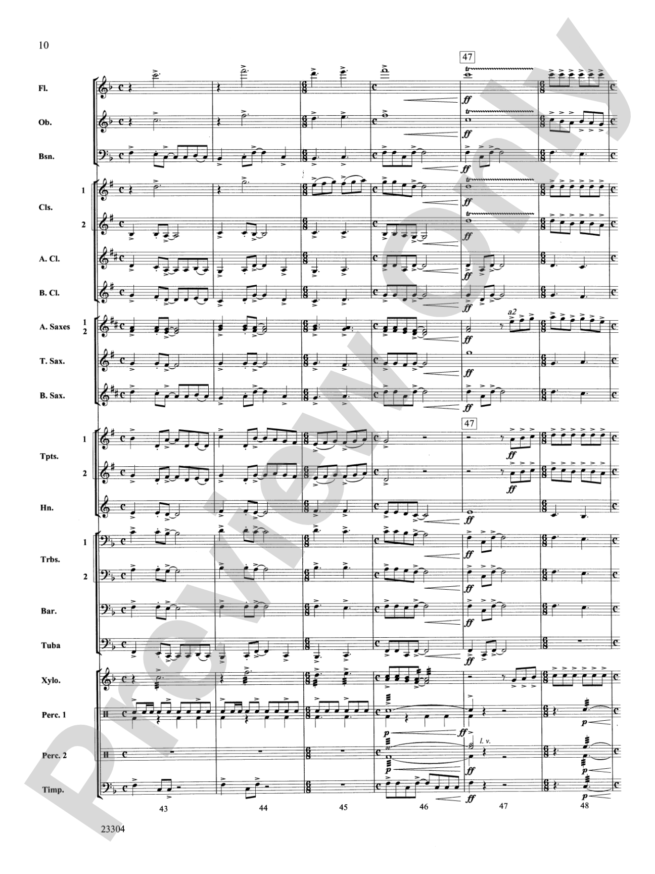 Ciudad de Festivales: Concert Band Conductor Score & Parts