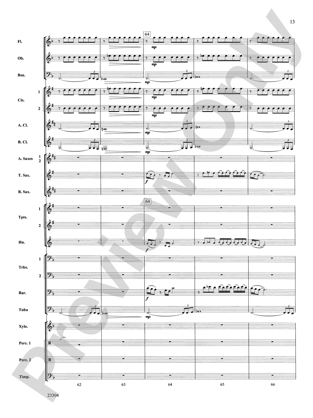 Ciudad de Festivales: Concert Band Conductor Score & Parts