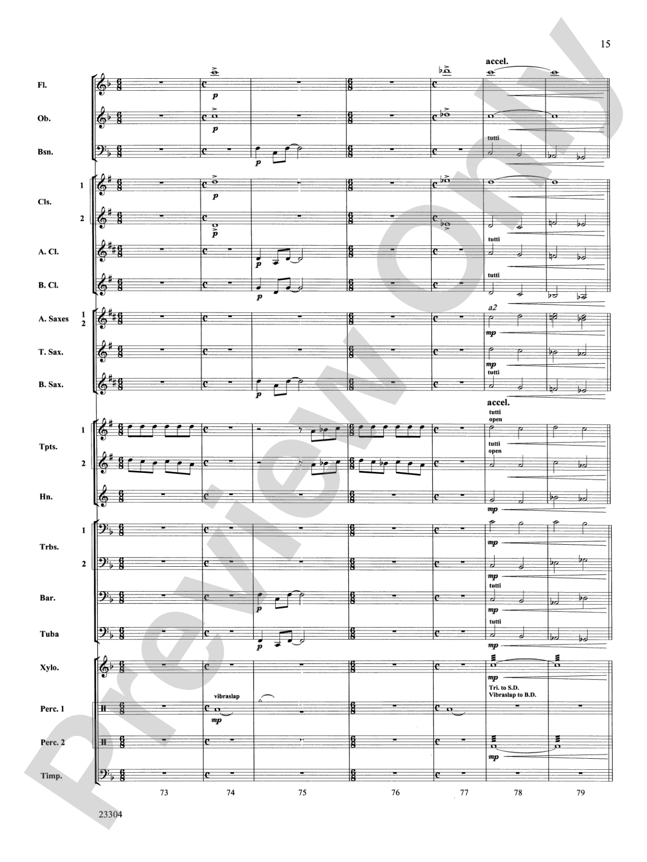 Ciudad de Festivales: Concert Band Conductor Score & Parts
