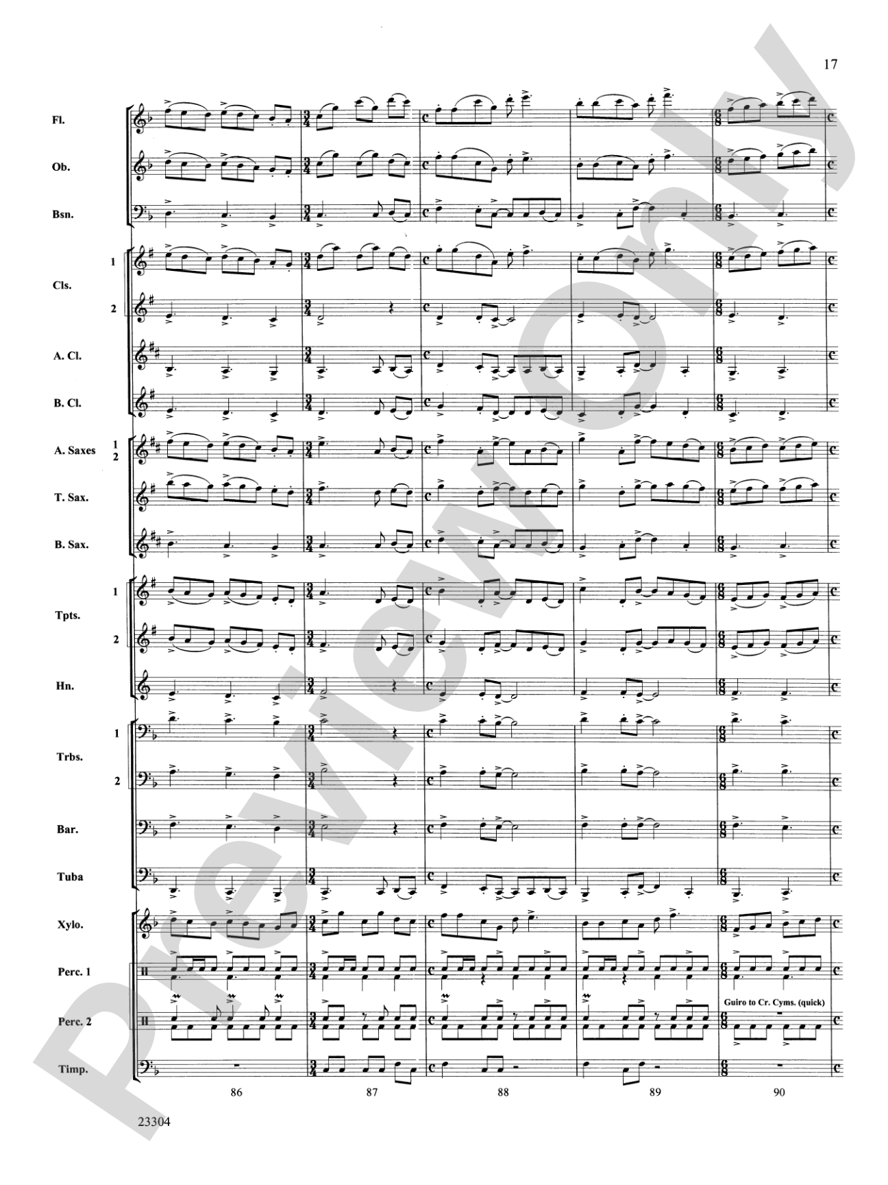 Ciudad de Festivales: Concert Band Conductor Score & Parts
