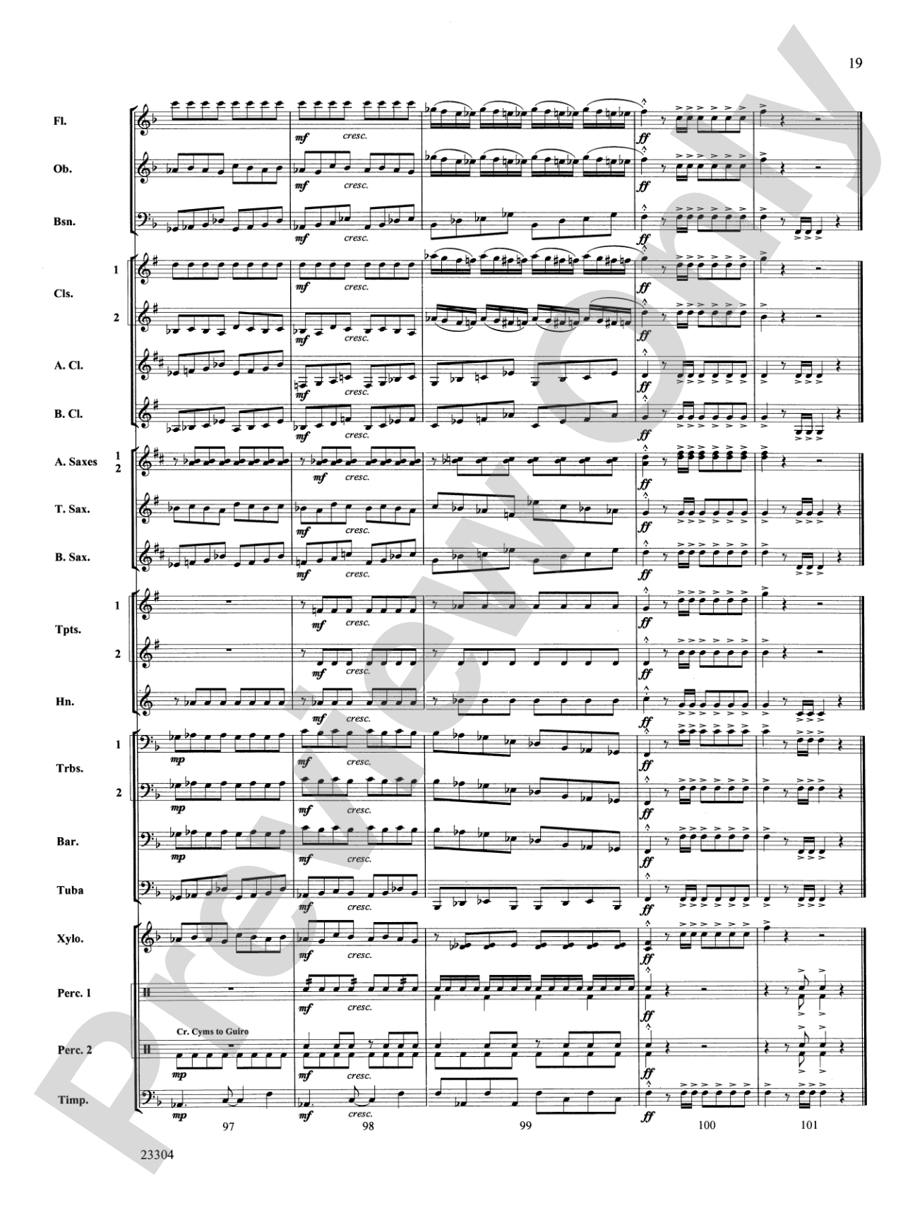 Ciudad de Festivales: Concert Band Conductor Score & Parts