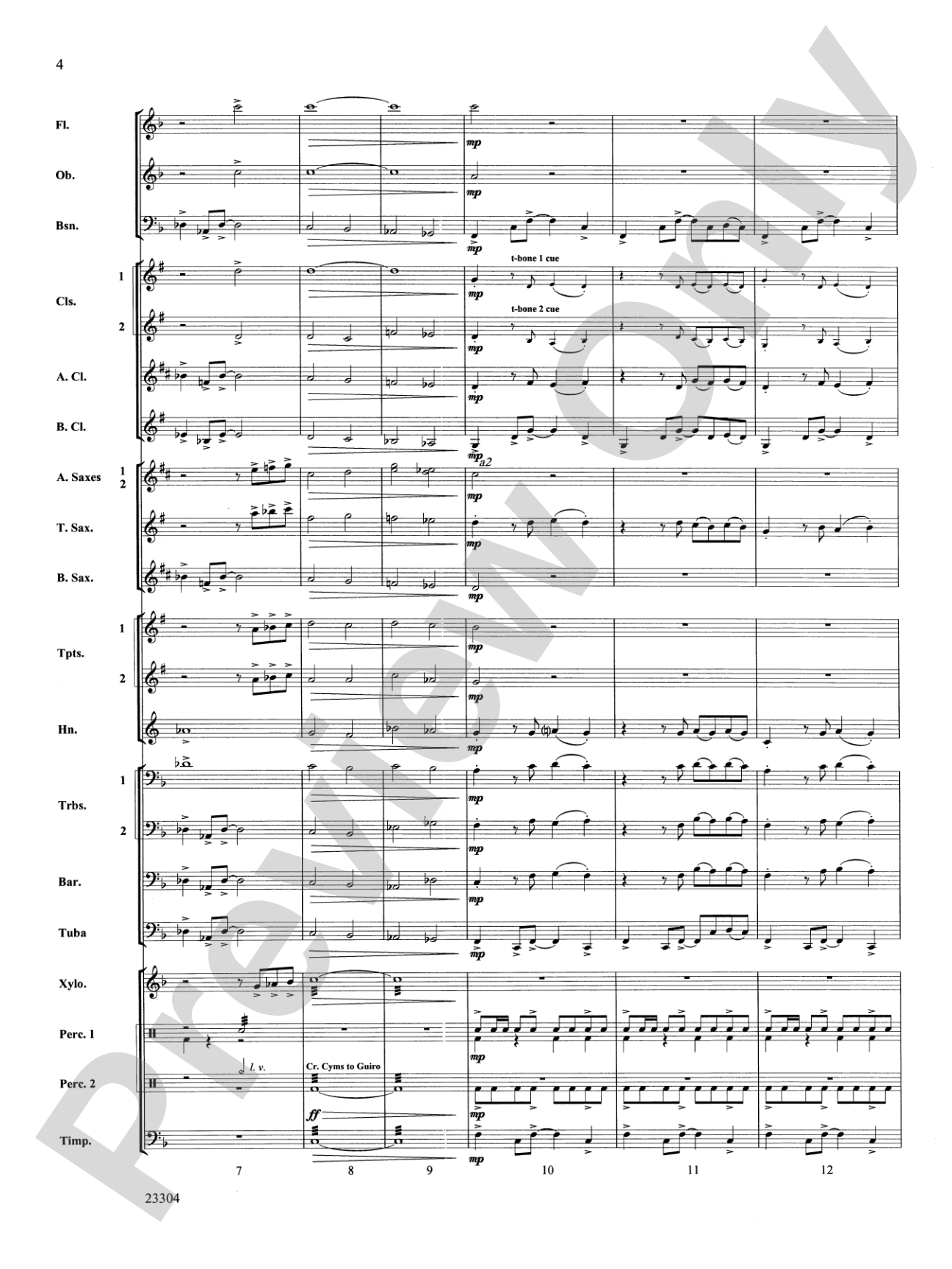 Ciudad de Festivales: Concert Band Conductor Score & Parts