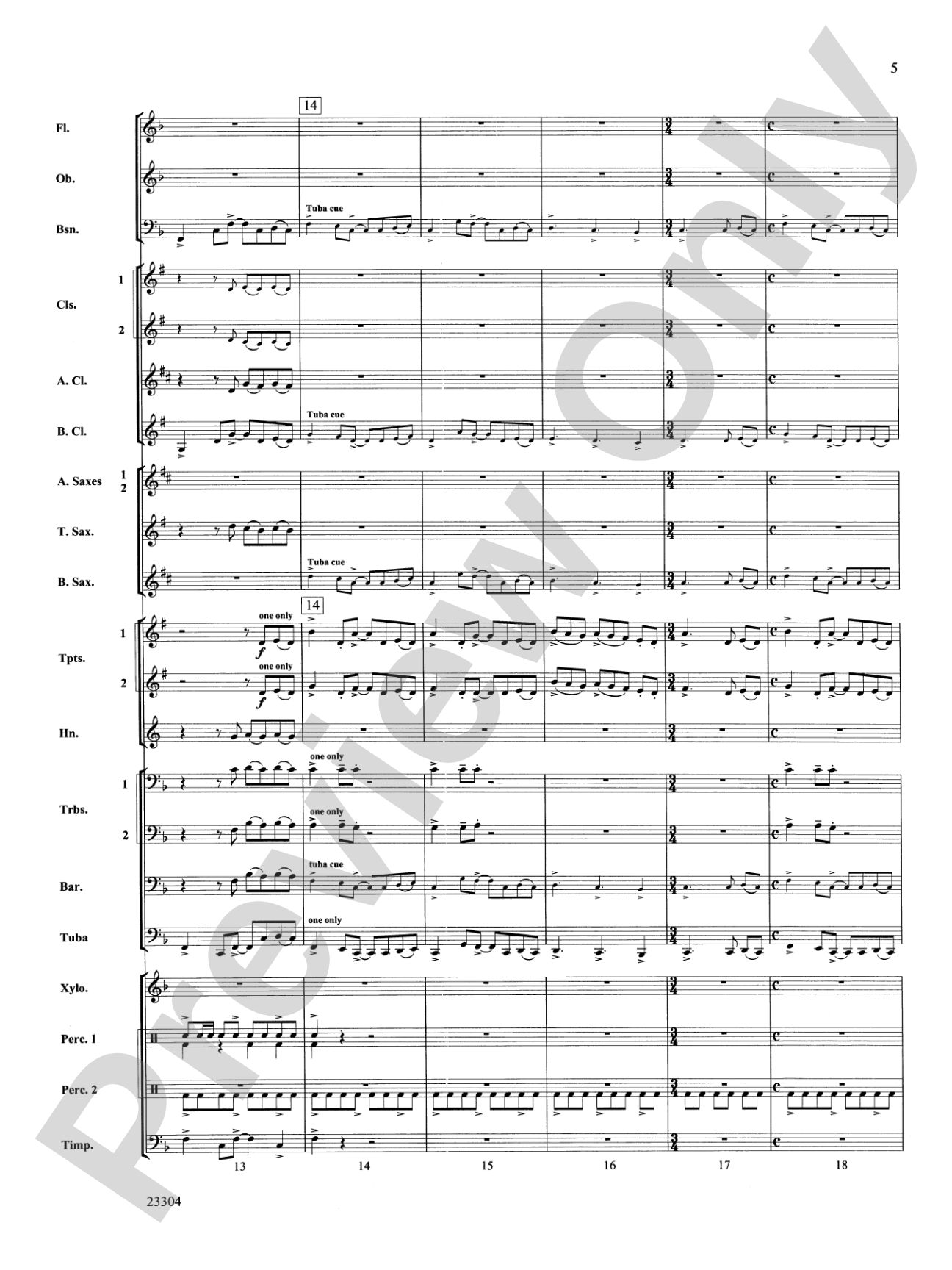 Ciudad de Festivales: Concert Band Conductor Score & Parts