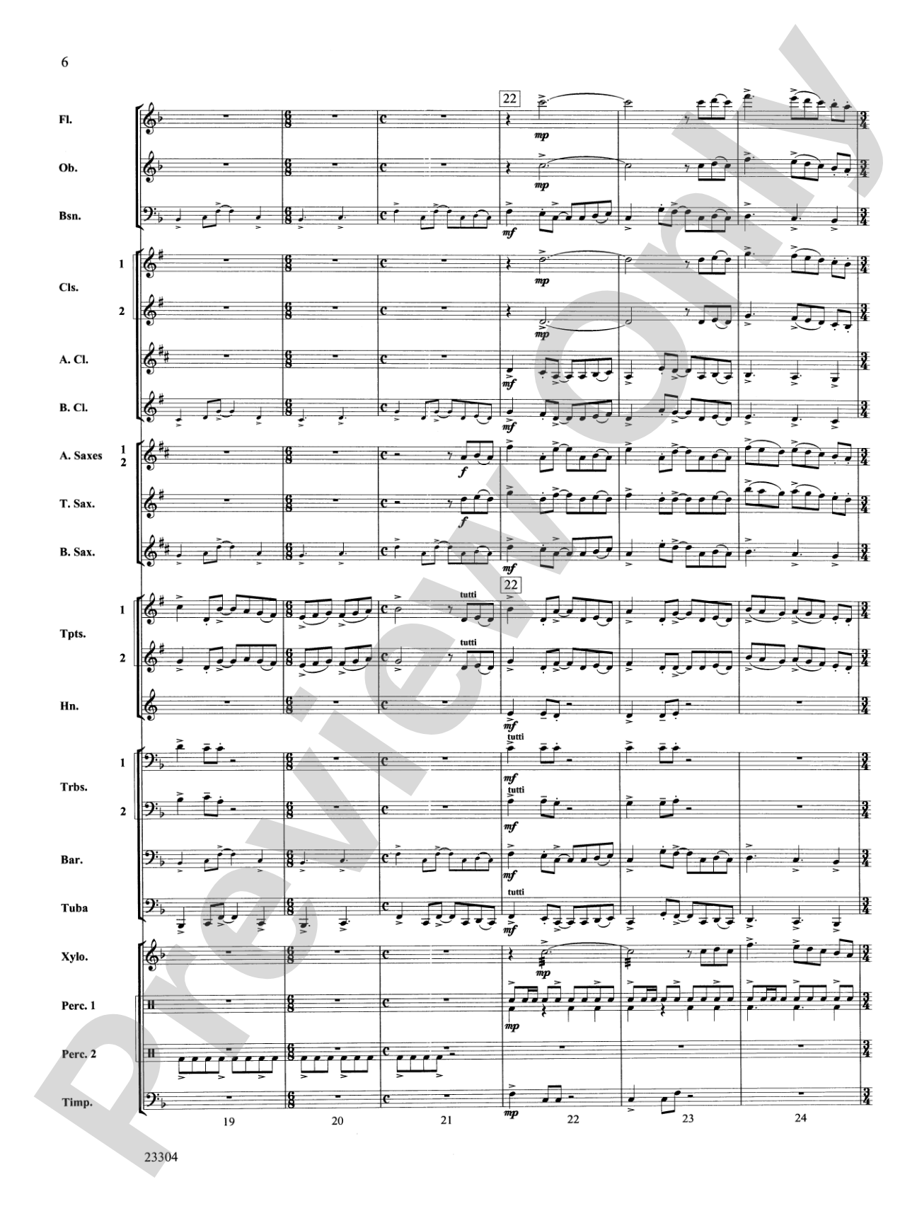Ciudad de Festivales: Concert Band Conductor Score & Parts