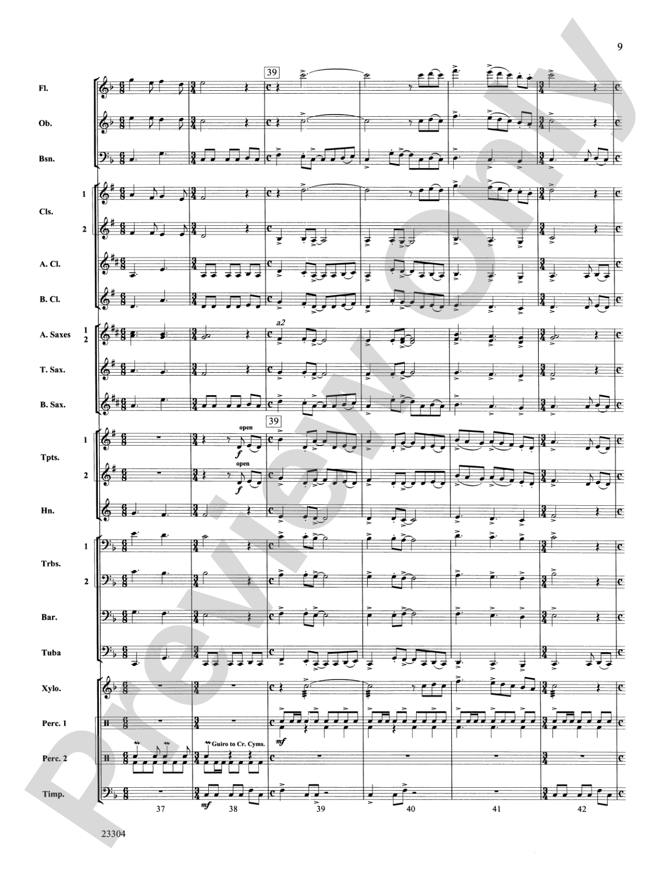 Ciudad de Festivales: Concert Band Conductor Score & Parts