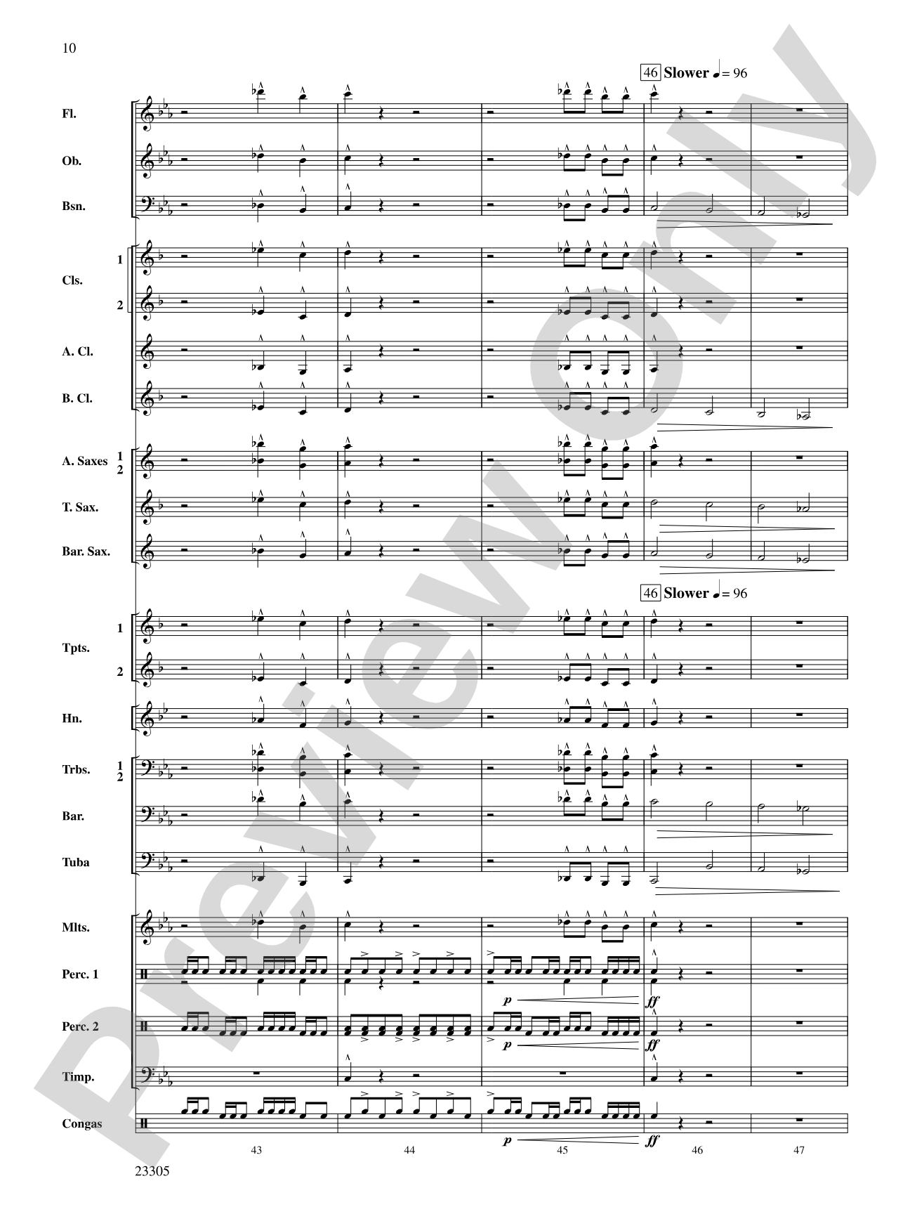 Spy Chase: Concert Band Conductor Score & Parts