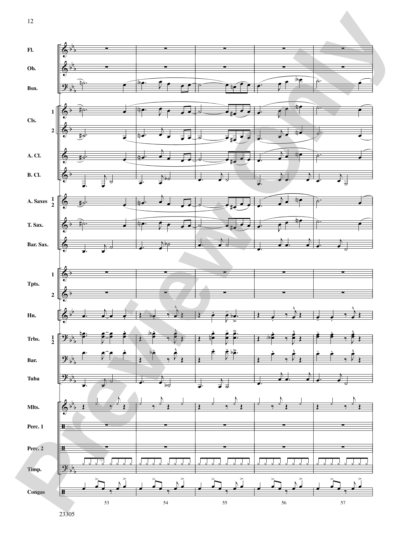 Spy Chase: Concert Band Conductor Score & Parts