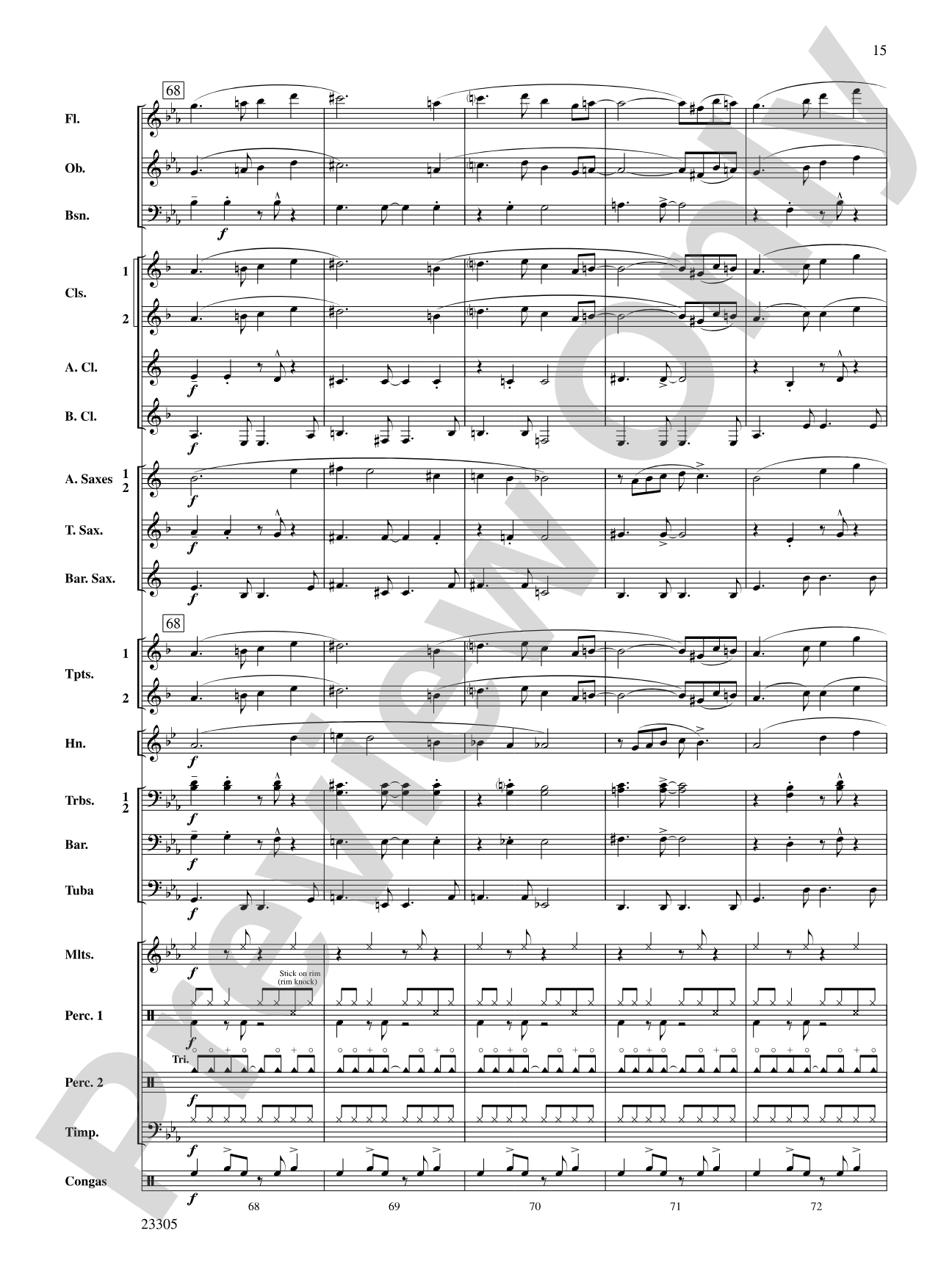 Spy Chase: Concert Band Conductor Score & Parts