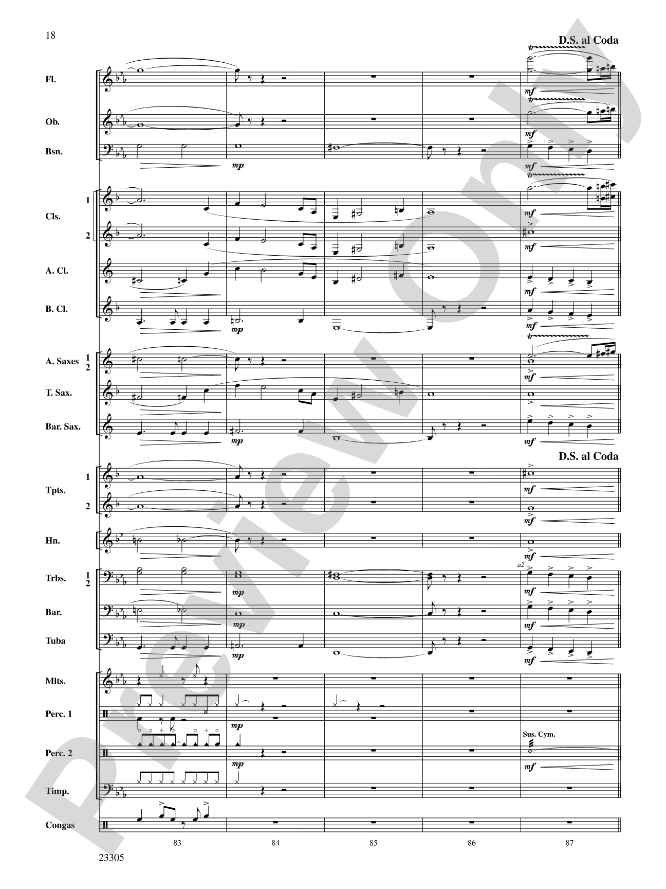 Spy Chase: Concert Band Conductor Score & Parts