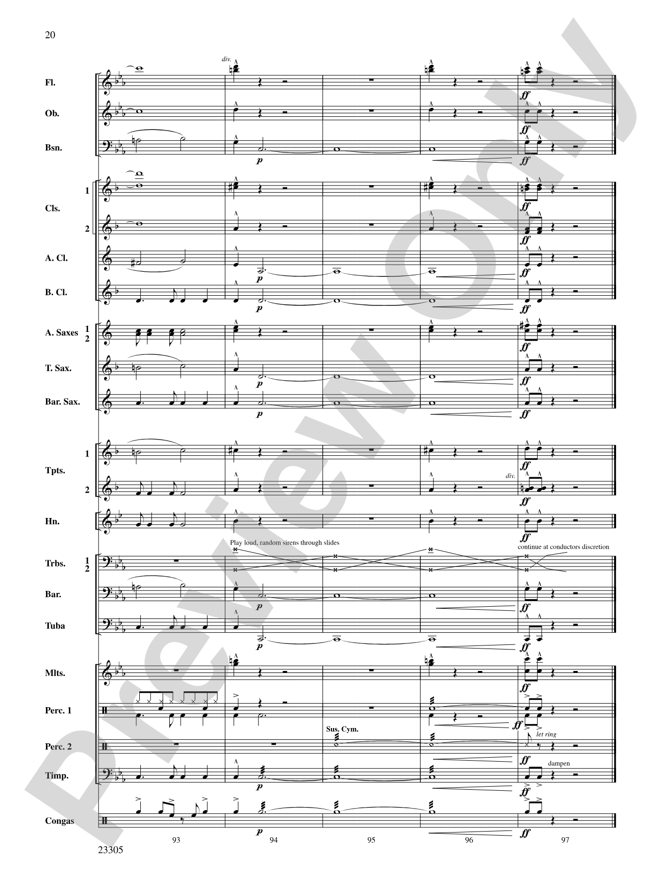 Spy Chase: Concert Band Conductor Score & Parts