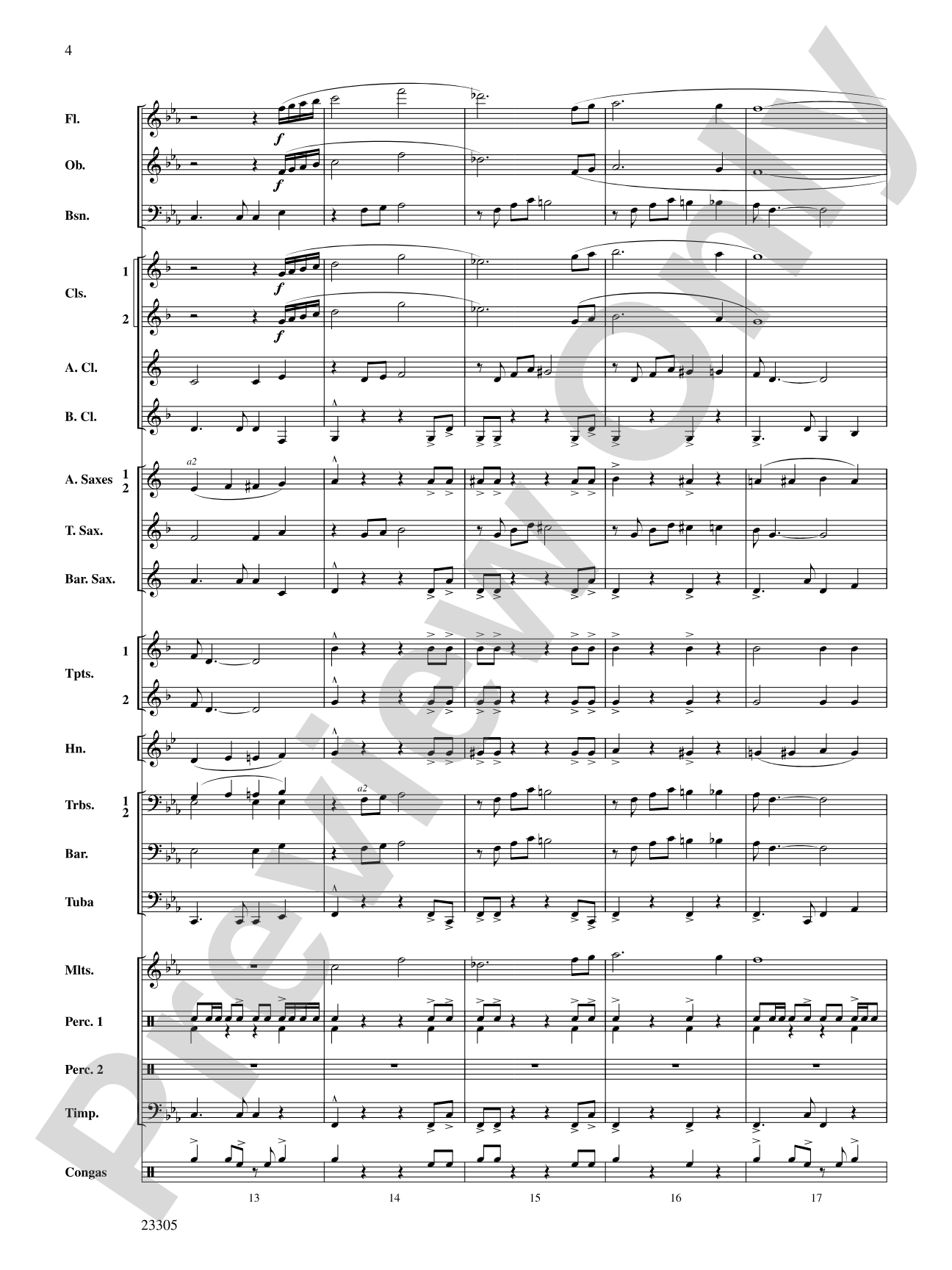 Spy Chase: Concert Band Conductor Score & Parts