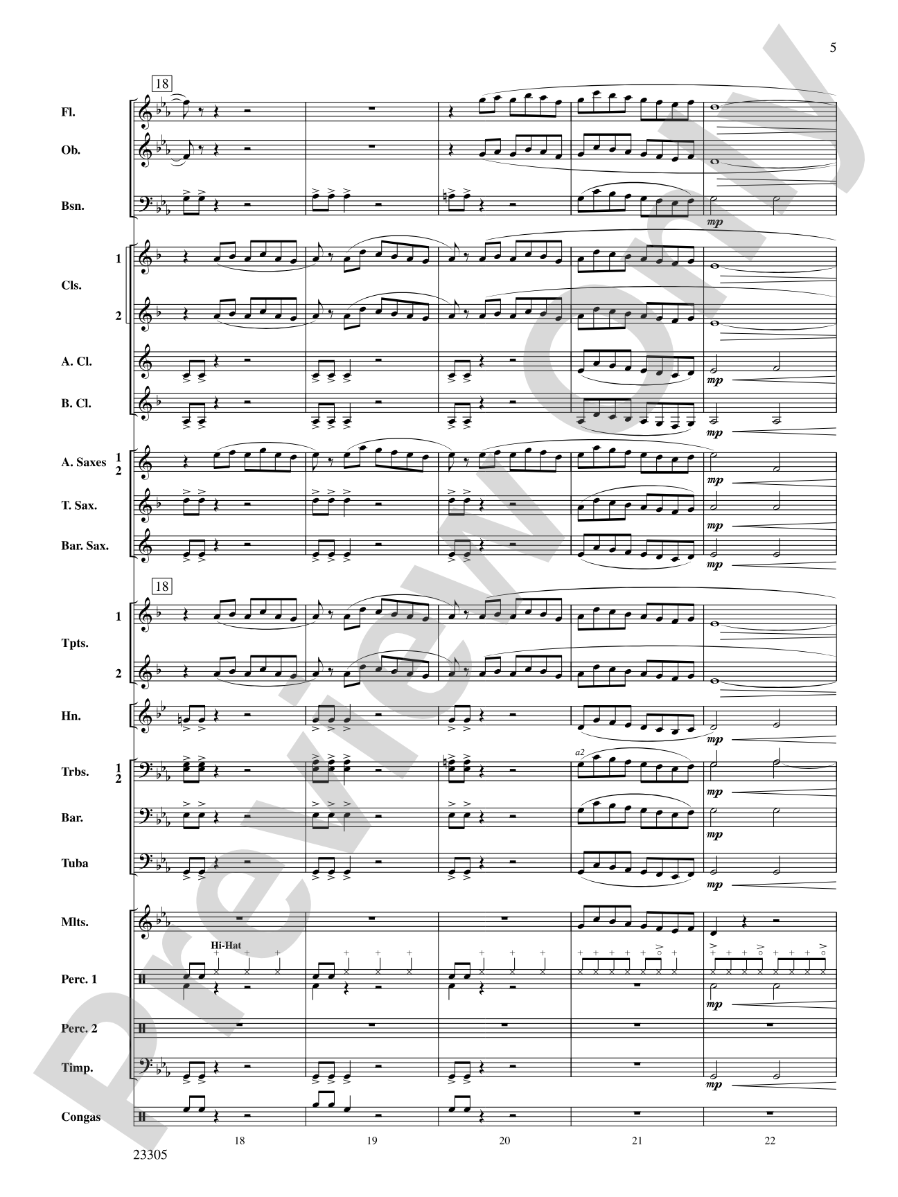 Spy Chase: Concert Band Conductor Score & Parts