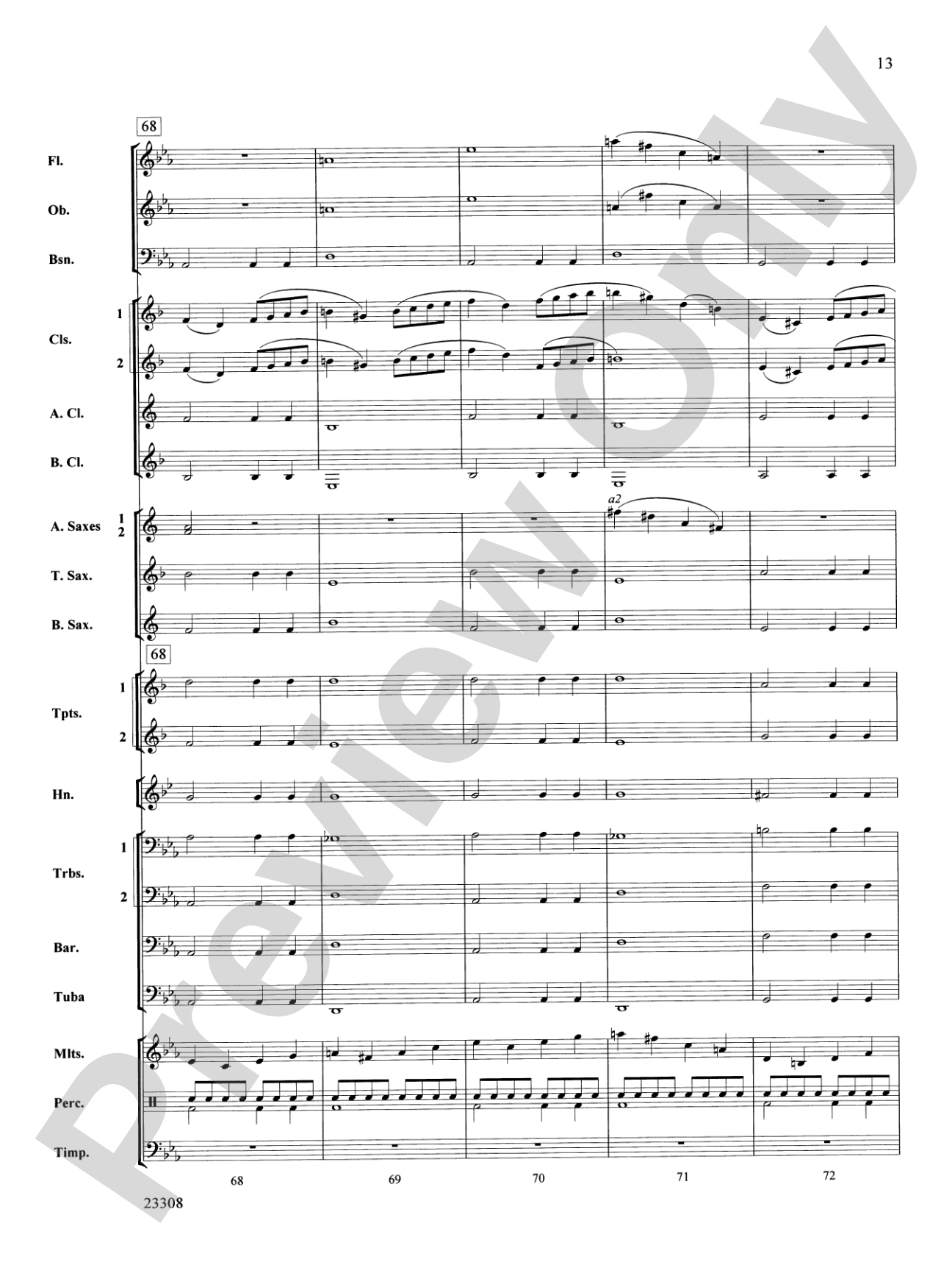 Russian Easter Overture: Concert Band Conductor Score & Parts