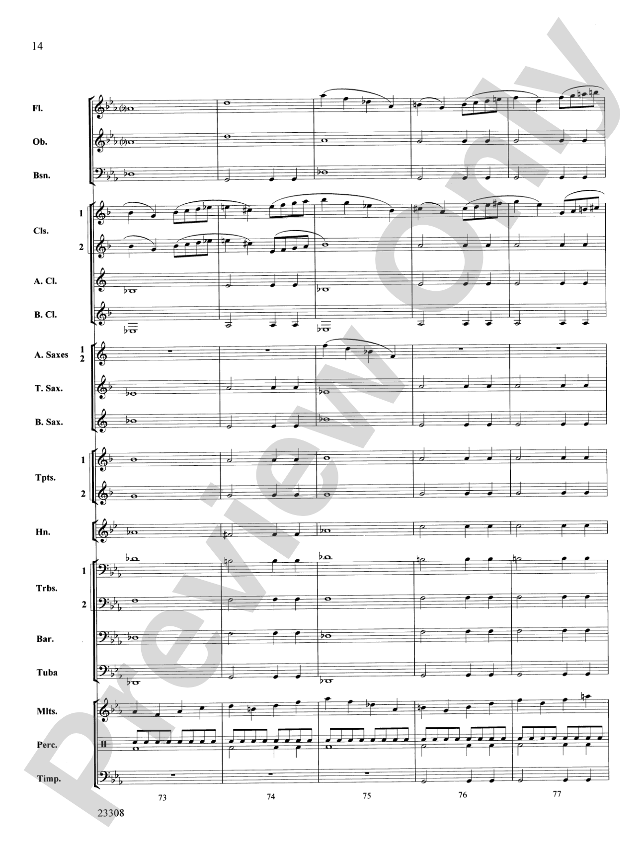 Russian Easter Overture: Concert Band Conductor Score & Parts