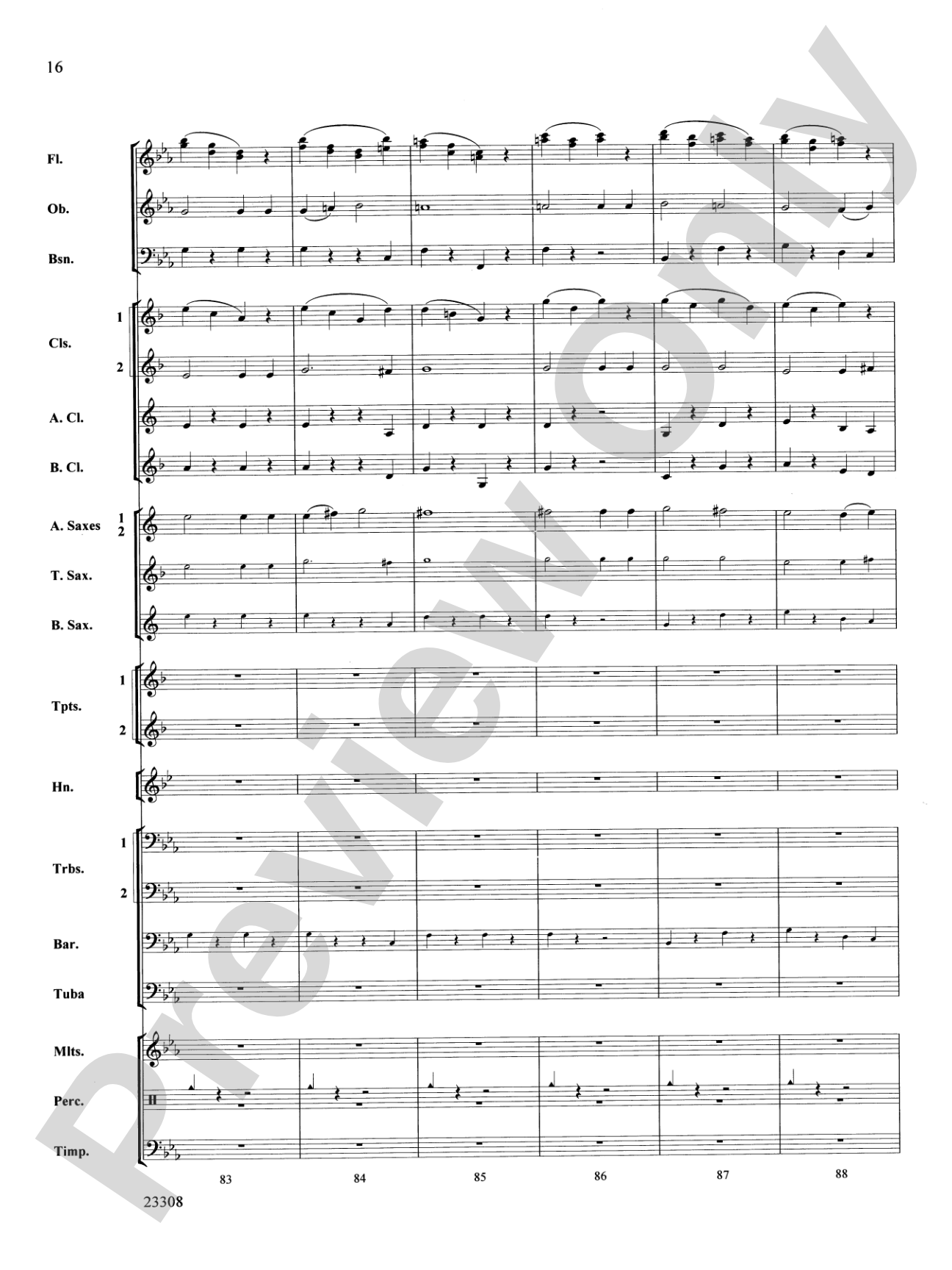 Russian Easter Overture: Concert Band Conductor Score & Parts