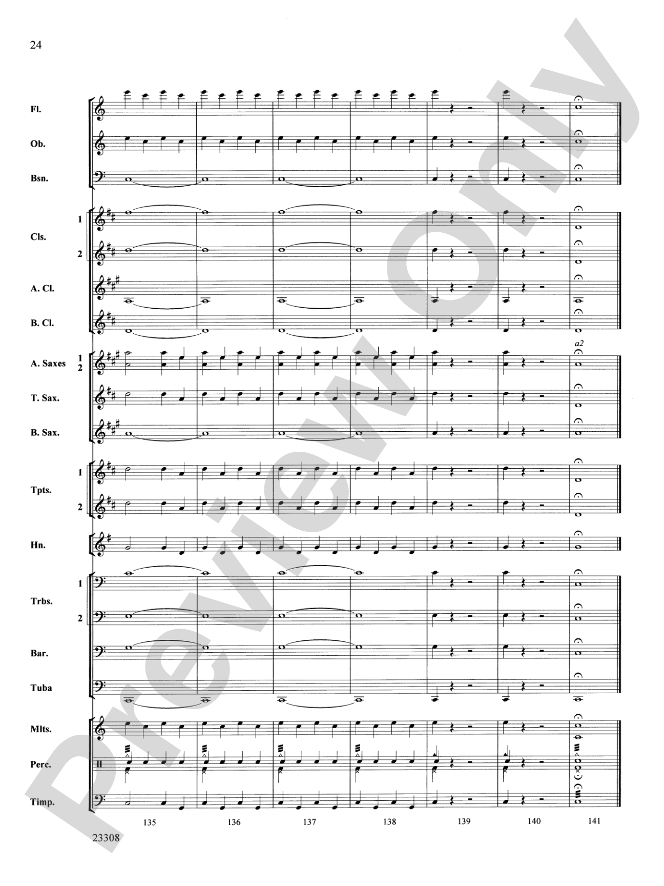Russian Easter Overture: Concert Band Conductor Score & Parts