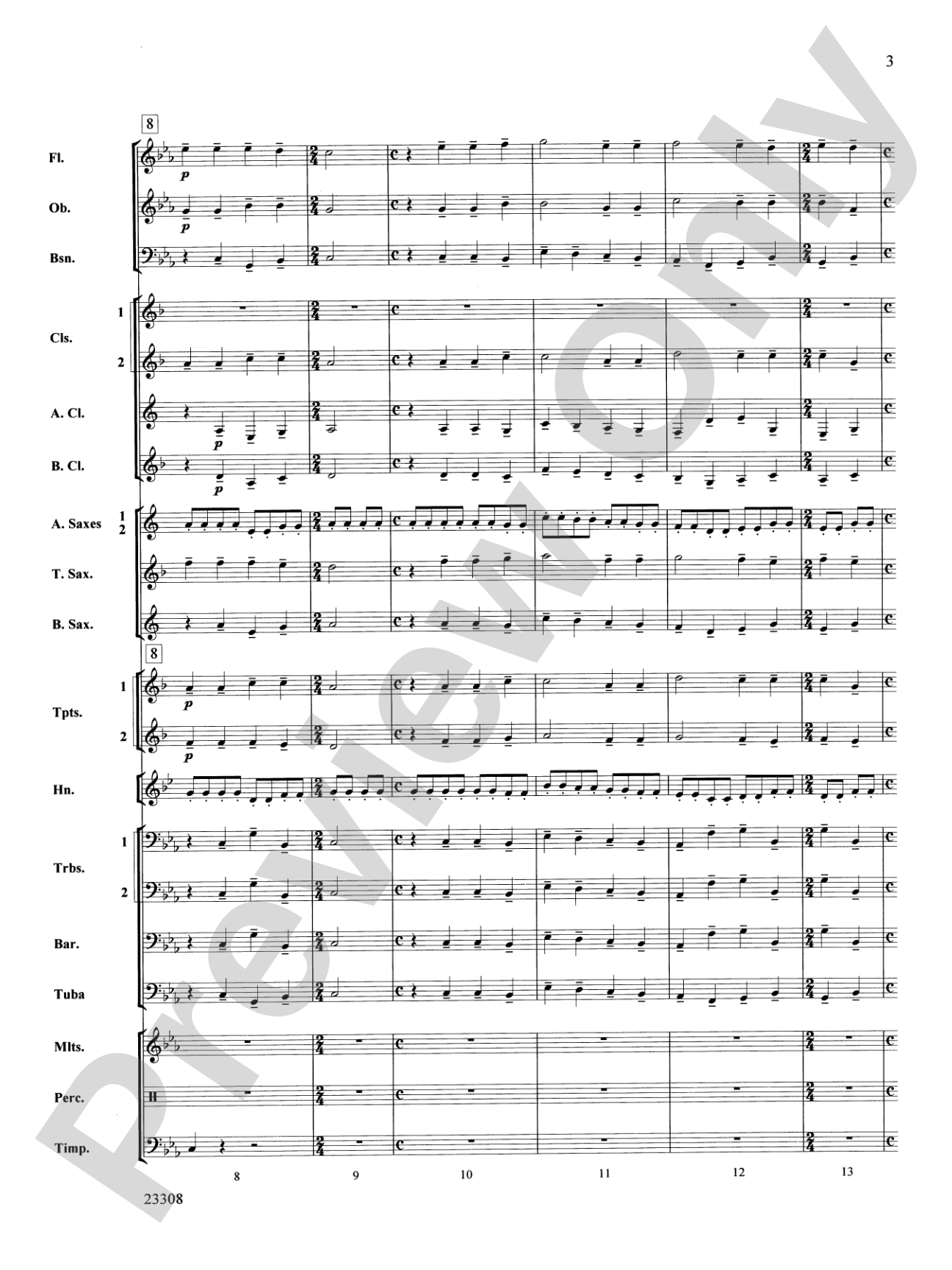 Russian Easter Overture: Concert Band Conductor Score & Parts