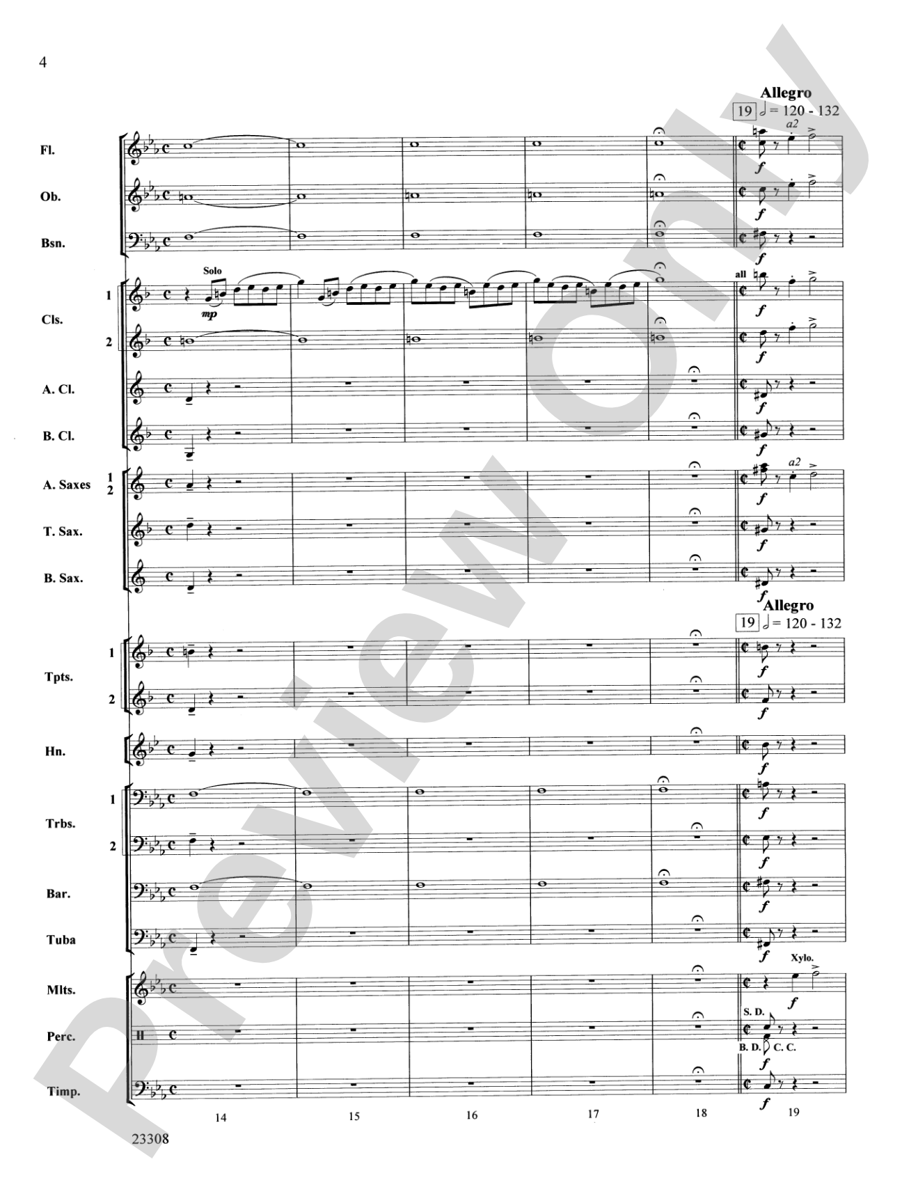 Russian Easter Overture: Concert Band Conductor Score & Parts