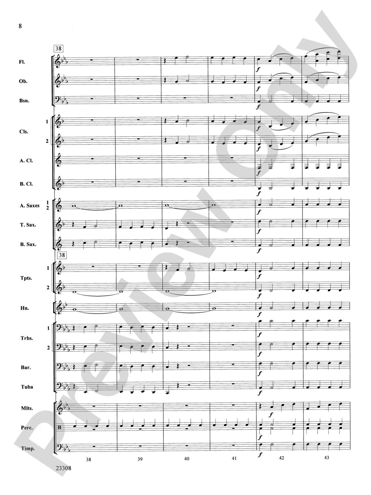 Russian Easter Overture: Concert Band Conductor Score & Parts