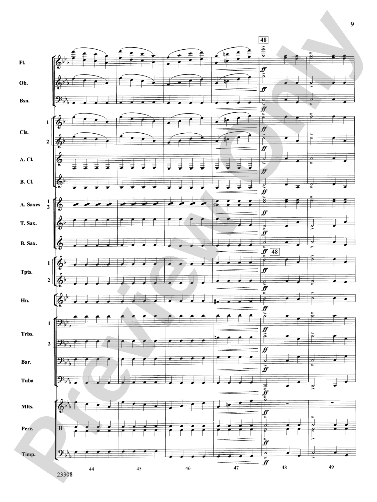Russian Easter Overture: Concert Band Conductor Score & Parts