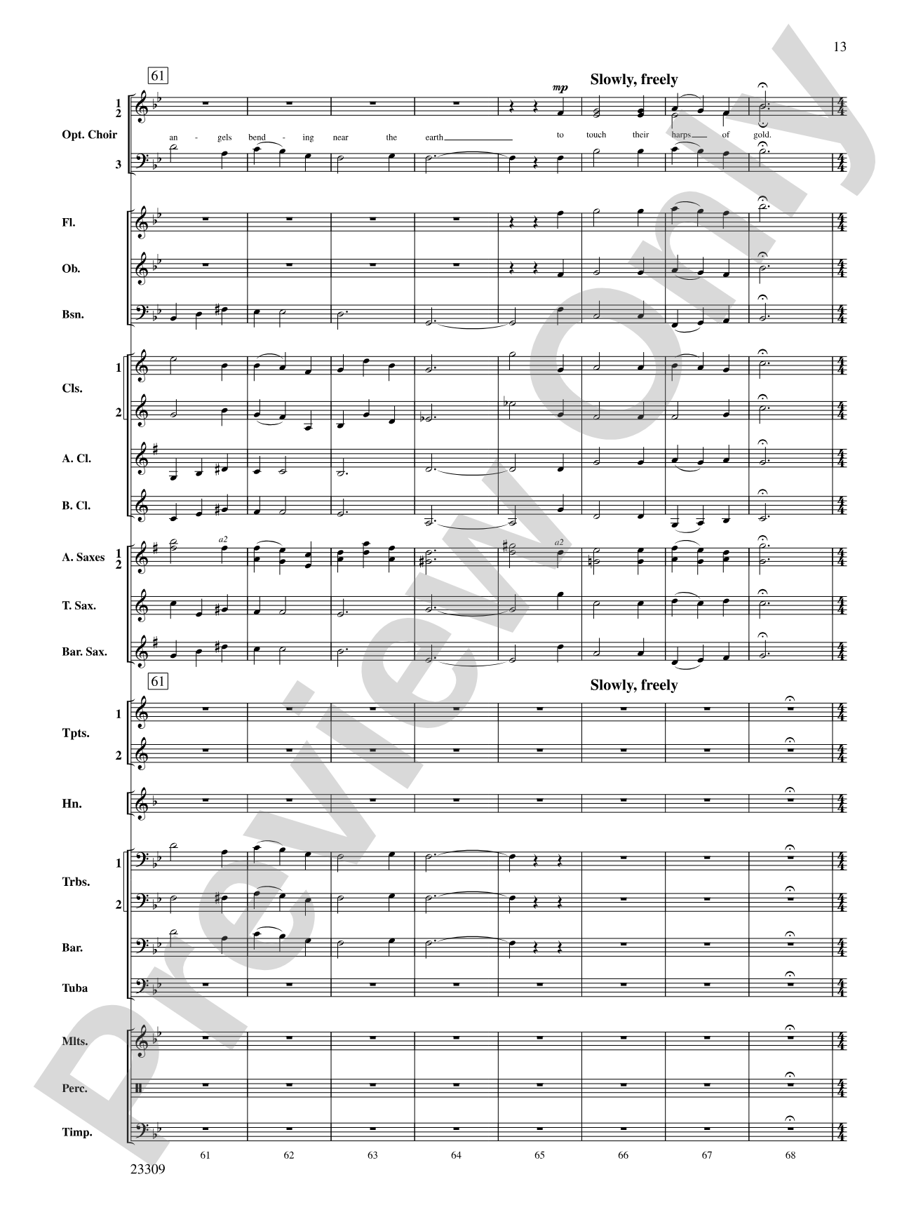 Merry Christmas to All (A Medley of Carols): Concert Band Conductor Score & Parts
