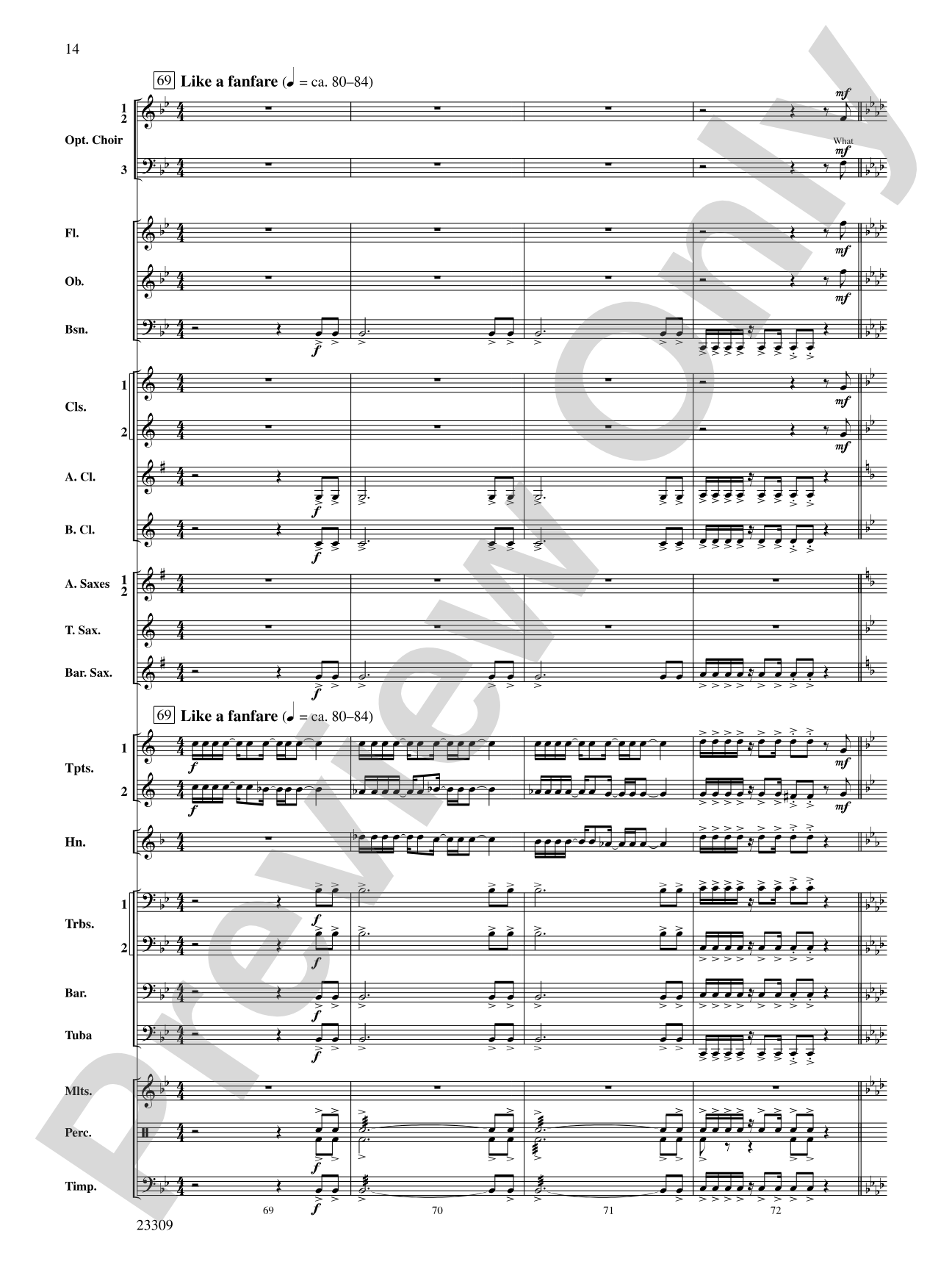 Merry Christmas to All (A Medley of Carols): Concert Band Conductor Score & Parts