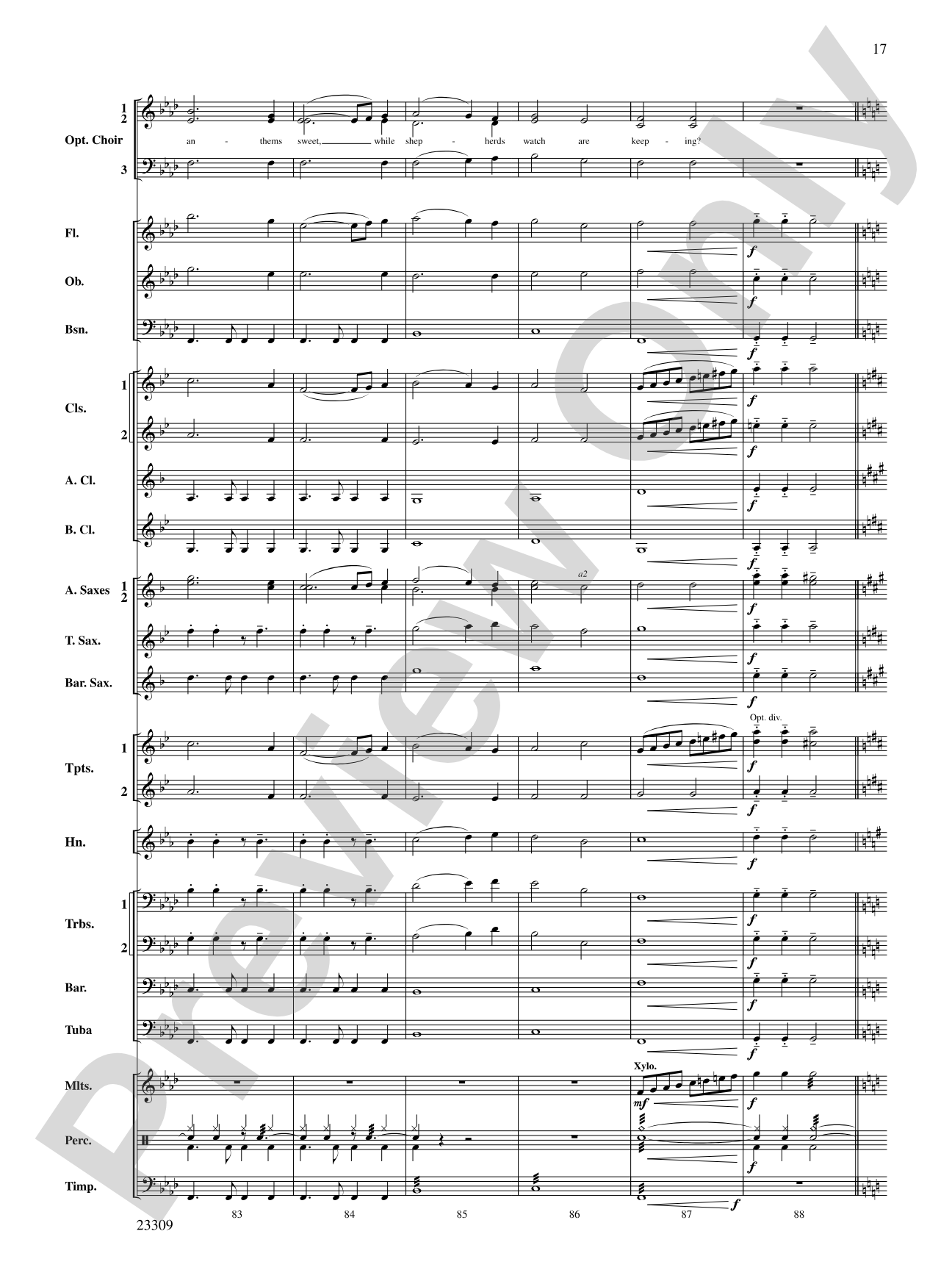 Merry Christmas to All (A Medley of Carols): Concert Band Conductor Score & Parts