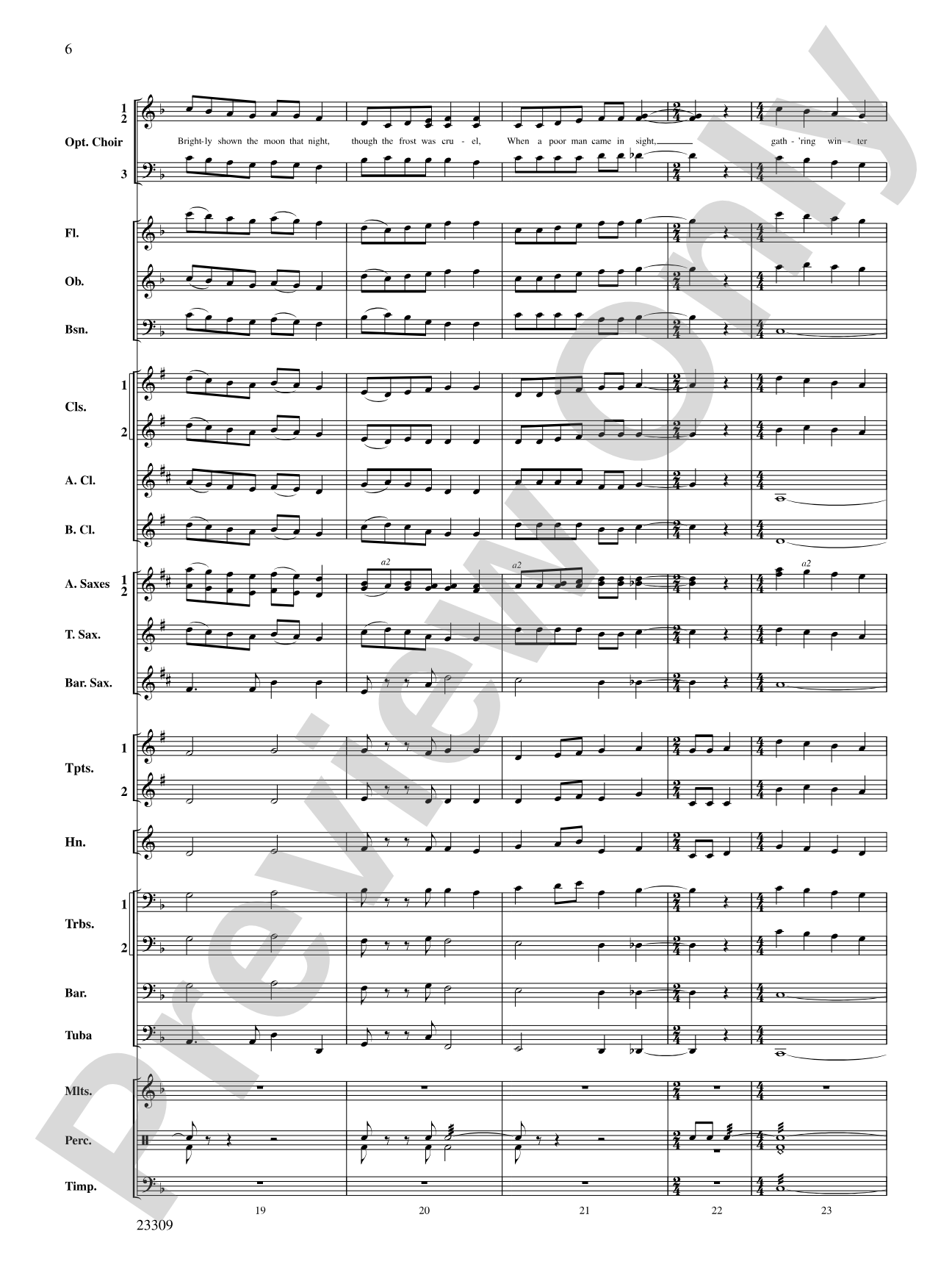 Merry Christmas to All (A Medley of Carols): Concert Band Conductor Score & Parts