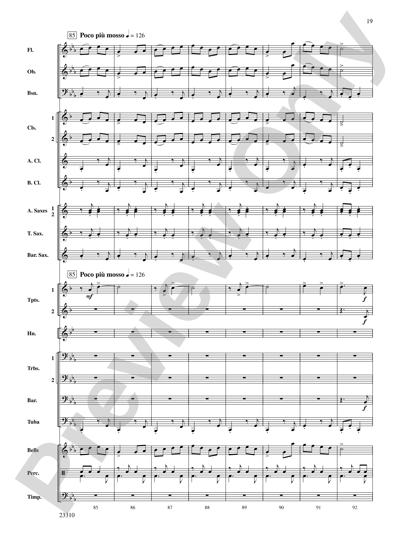 Tales of Dundee: Concert Band Conductor Score & Parts