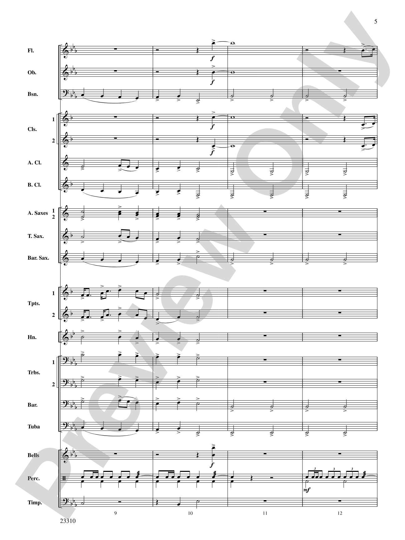 Tales of Dundee: Concert Band Conductor Score & Parts