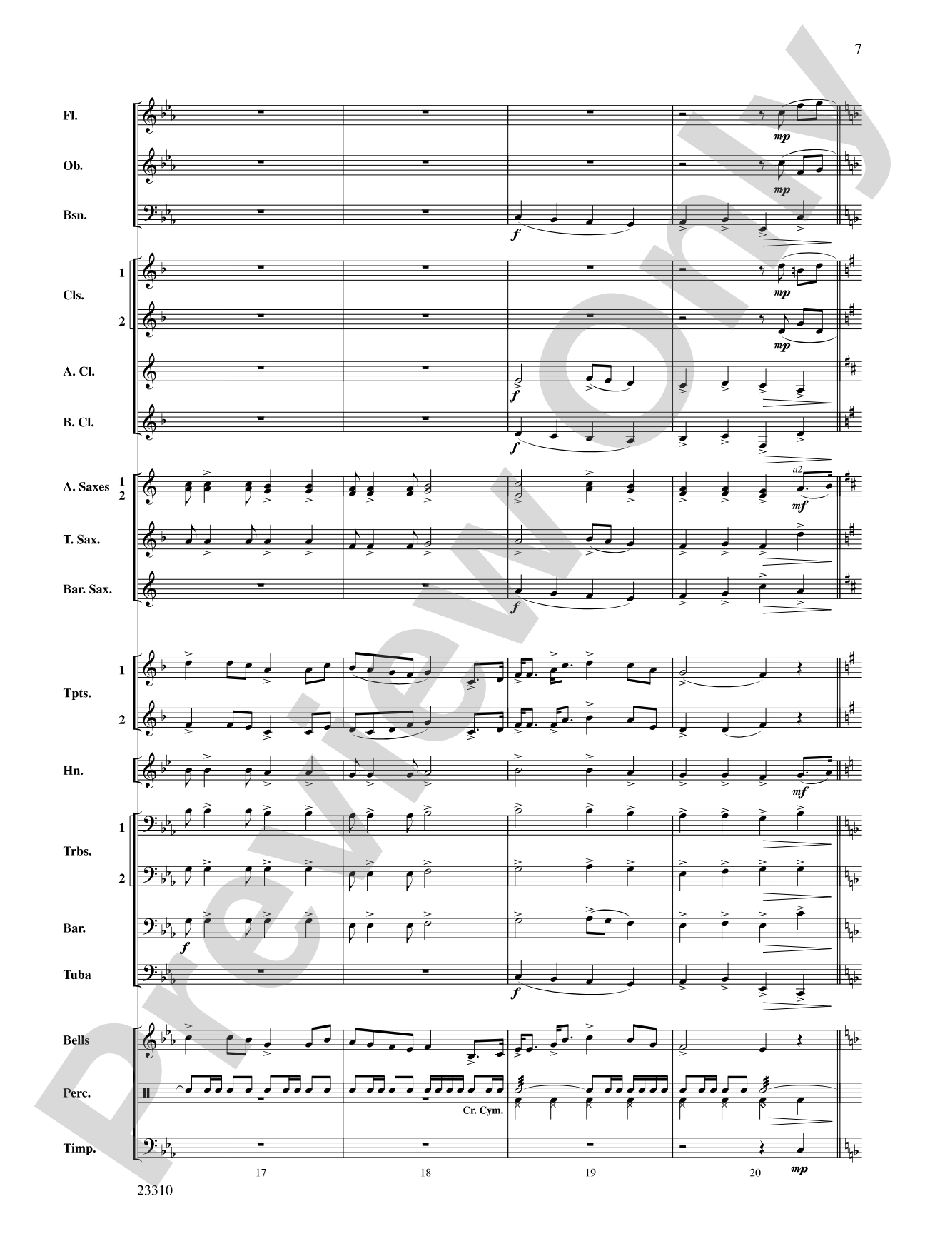Tales of Dundee: Concert Band Conductor Score & Parts